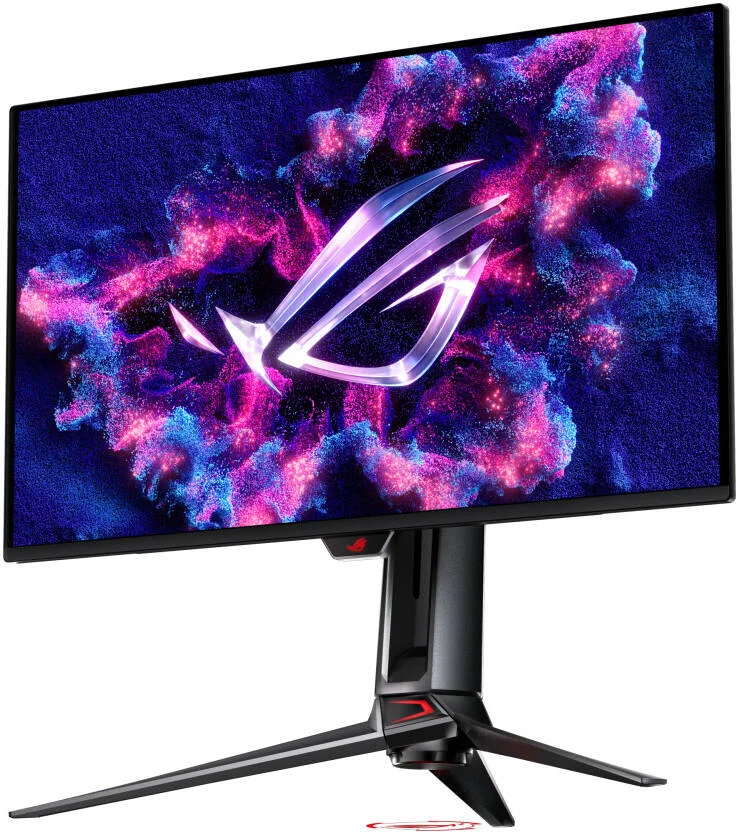 مانیتور گیمینگ ایسوس ROG Swift PG27UCDM، نمایشگر 27 اینچ QD-OLED، رزولوشن 4K UHD، نرخ نوسازی 240 هرتز، زمان پاسخگویی 0.03 میلی‌ثانیه (GtG)، AMD FreeSync Premium Pro & NVIDIA G-SYNC، مشکی | PG27UCDM