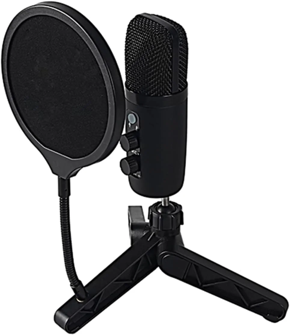 مجموعه تلفن رومیزی میکروفون کاردیوئید کندانسور کامپیوتر برای ضبط استودیویی، پخش، کارائوکه و آواز مجموعه تلفن رومیزی میکروفون کاردیوئید کندانسور کامپیوتر برای ضبط استودیویی، پخش، کارائوکه و آواز