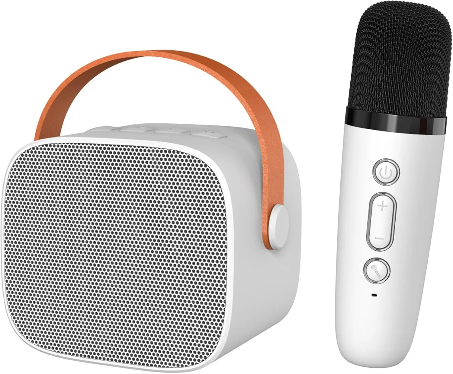 دستگاه کارائوکه Cryfokt، طراحی دسته با صدای فراگیر، میکروفون بلندگو HiFi، قابل حمل و جمع و جور، پشتیبانی از استفاده جداگانه در فضای باز برای لپ تاپ (سفید عاجی) دستگاه کارائوکه Cryfokt، طراحی دسته با صدای فراگیر، میکروفون بلندگو HiFi، قابل حمل و جمع و جور، پشتیبانی از استفاده جداگانه در فضای باز برای لپ تاپ (سفید عاجی)