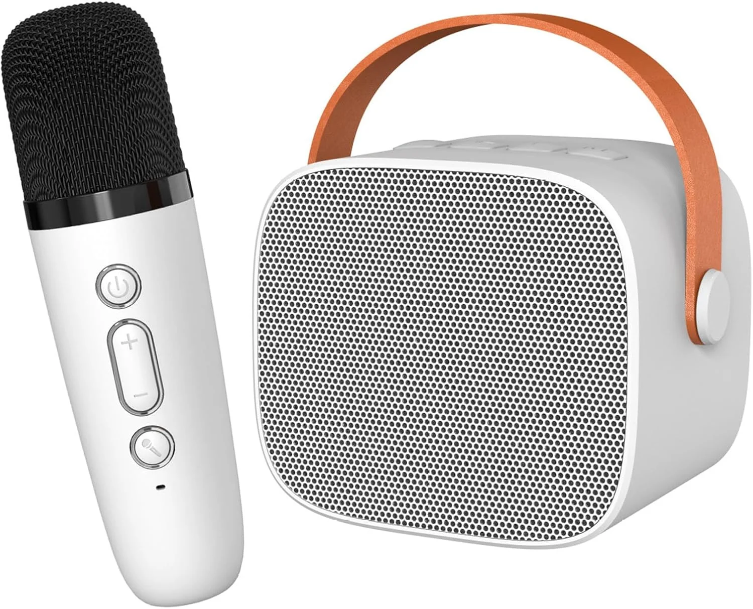 دستگاه کارائوکه Cryfokt، طراحی دسته با صدای فراگیر، میکروفون بلندگو HiFi، قابل حمل و جمع و جور، پشتیبانی از استفاده جداگانه در فضای باز برای لپ تاپ (سفید عاجی) دستگاه کارائوکه Cryfokt، طراحی دسته با صدای فراگیر، میکروفون بلندگو HiFi، قابل حمل و جمع و جور، پشتیبانی از استفاده جداگانه در فضای باز برای لپ تاپ (سفید عاجی)