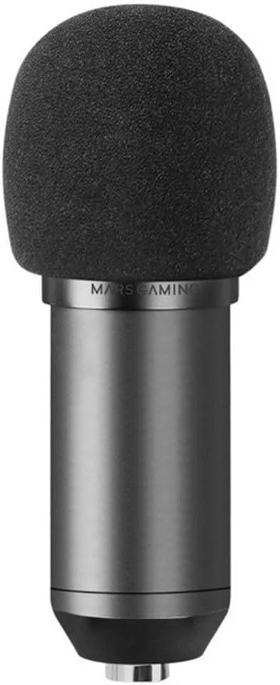 میکروفون USB کامپیوتر MARSGAMING MMICPRO، کاندنسر، استریمینگ فوق العاده با کیفیت بالا، مشکی میکروفون USB کامپیوتر MARSGAMING MMICPRO، کاندنسر، استریمینگ فوق العاده با کیفیت بالا، مشکی
