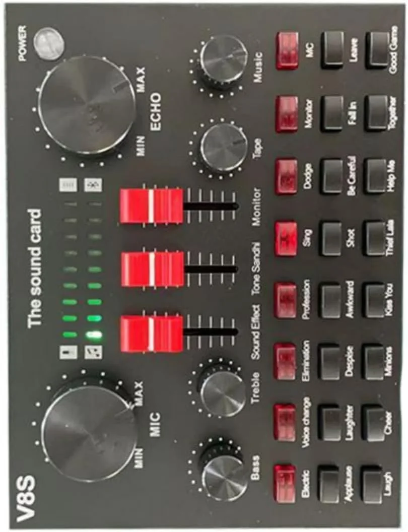 میکسر صدای چند منظوره برای تولیدکنندگان محتوا با افکت های تغییر صدا و ادغام موسیقی پس زمینه برای پخش زنده و پادکست