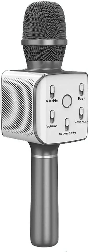 میکروفون کارائوکه بلوتوثی بی سیم استریو یکپارچه میکروفون ملی K میکروفون آهنگ تلویزیون ابزار آواز خواندن کف دست استفاده خانگی آواز خواندن و ضبط