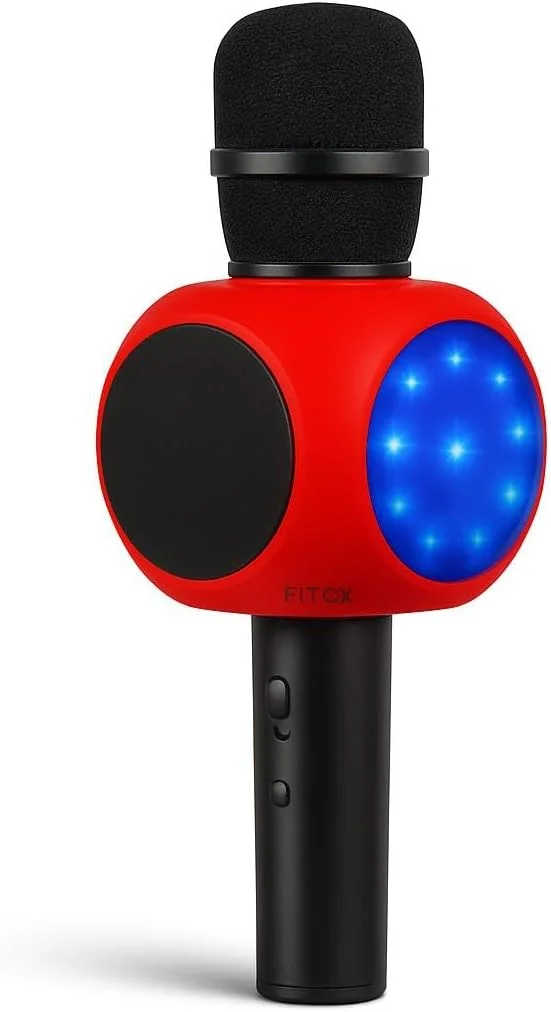 میکروفون کارائوکه بلوتوثی بی سیم Fitto برای آواز خواندن، مهمانی و اجرا