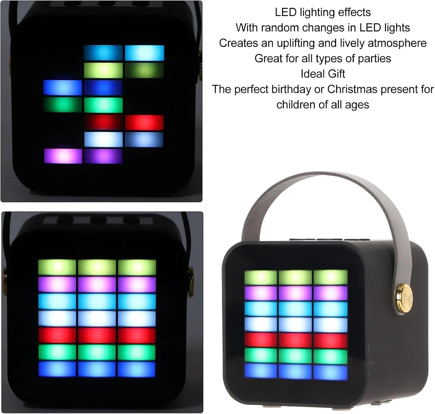 دستگاه کارائوکه کوچک Asixxsix برای کودکان و بزرگسالان، اسپیکر قابل حمل با 2 میکروفون بی سیم و چراغ های رنگارنگ، هدیه و اسباب بازی برای دختران، جشن تولد، مهمانی خانوادگی دستگاه کارائوکه کوچک Asixxsix برای کودکان و بزرگسالان، اسپیکر قابل حمل با 2 میکروفون بی سیم و چراغ های رنگارنگ، هدیه و اسباب بازی برای دختران، جشن تولد، مهمانی خانوادگی