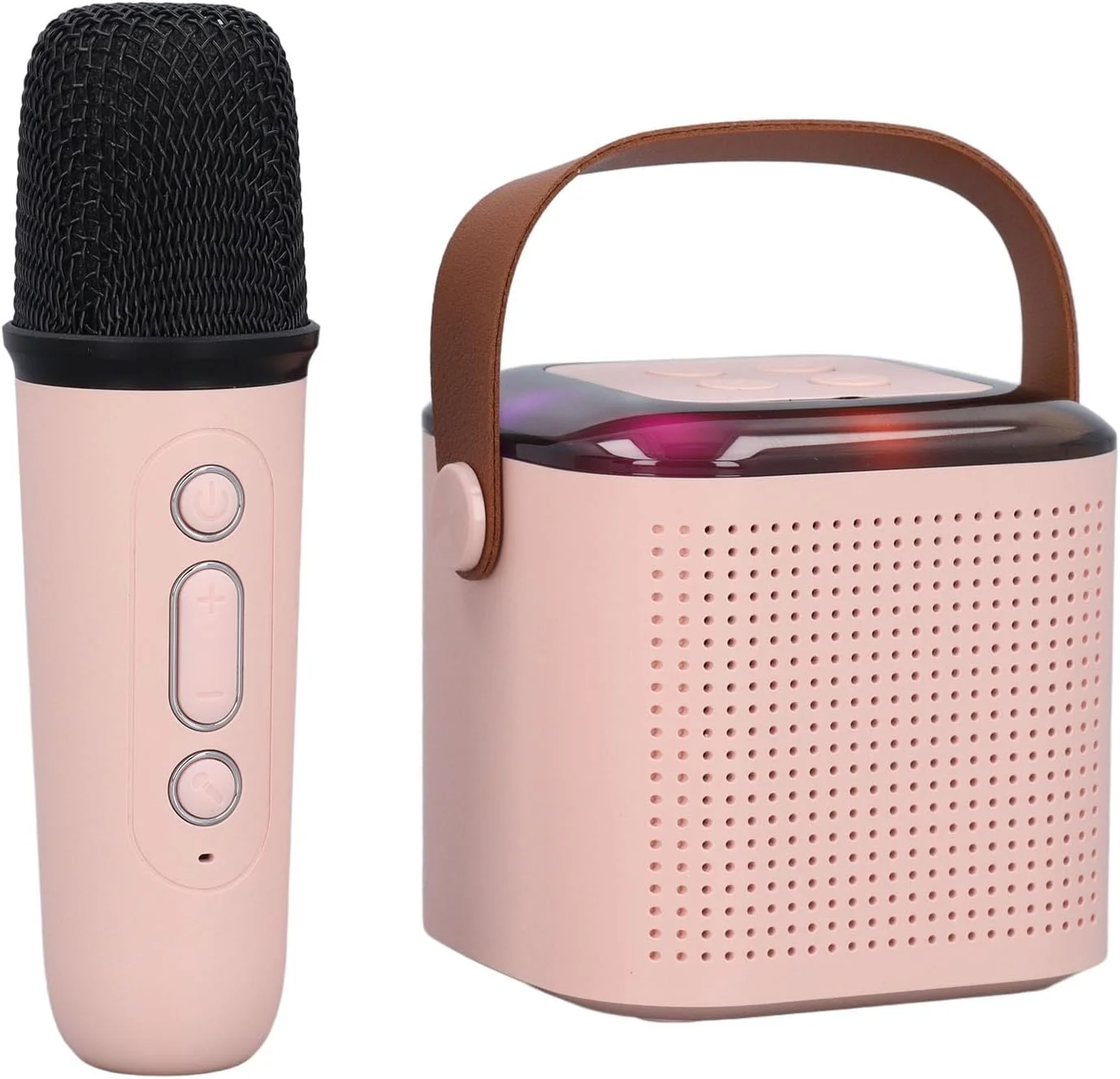 دستگاه کارائوکه کودک CHICIRIS با میکروفون بی سیم، بلندگوی دوگانه 6 واتی، نمایش نور RGB، طراحی قابل حمل برای جشن تولد کودکان و آواز خواندن در خانه