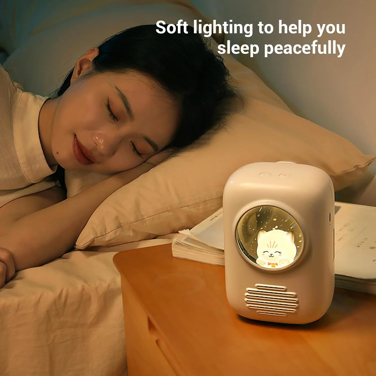 دستگاه کارائوکه کوچک Asixxsix، اسپیکر بلوتوث قابل حمل با 2 میکروفون بی سیم و چراغ خواب کم نور داخلی، سیستم PA قابل شارژ برای بزرگسالان، کودکان، مهمانی های خانگی و فضای باز