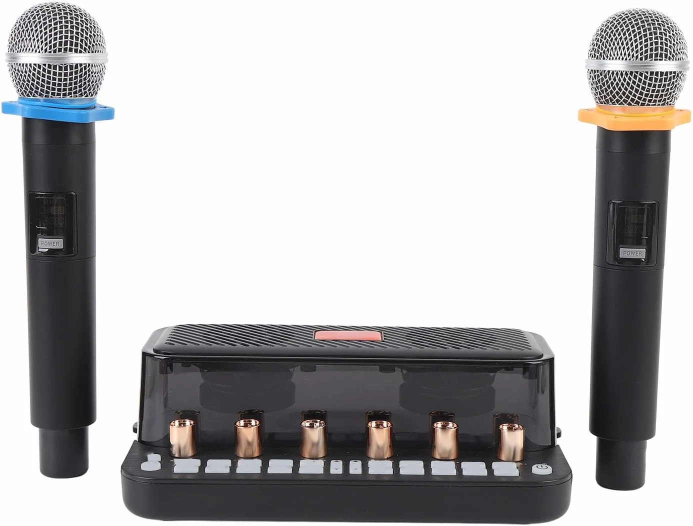 سیستم میکروفون بی سیم Annadue، میکروفون بی سیم دوگانه با کنسول برد صدای دیجیتال بلوتوث برای کارائوکه، تلویزیون هوشمند، کامپیوتر، بلندگو، آمپلی فایر، کلیسا