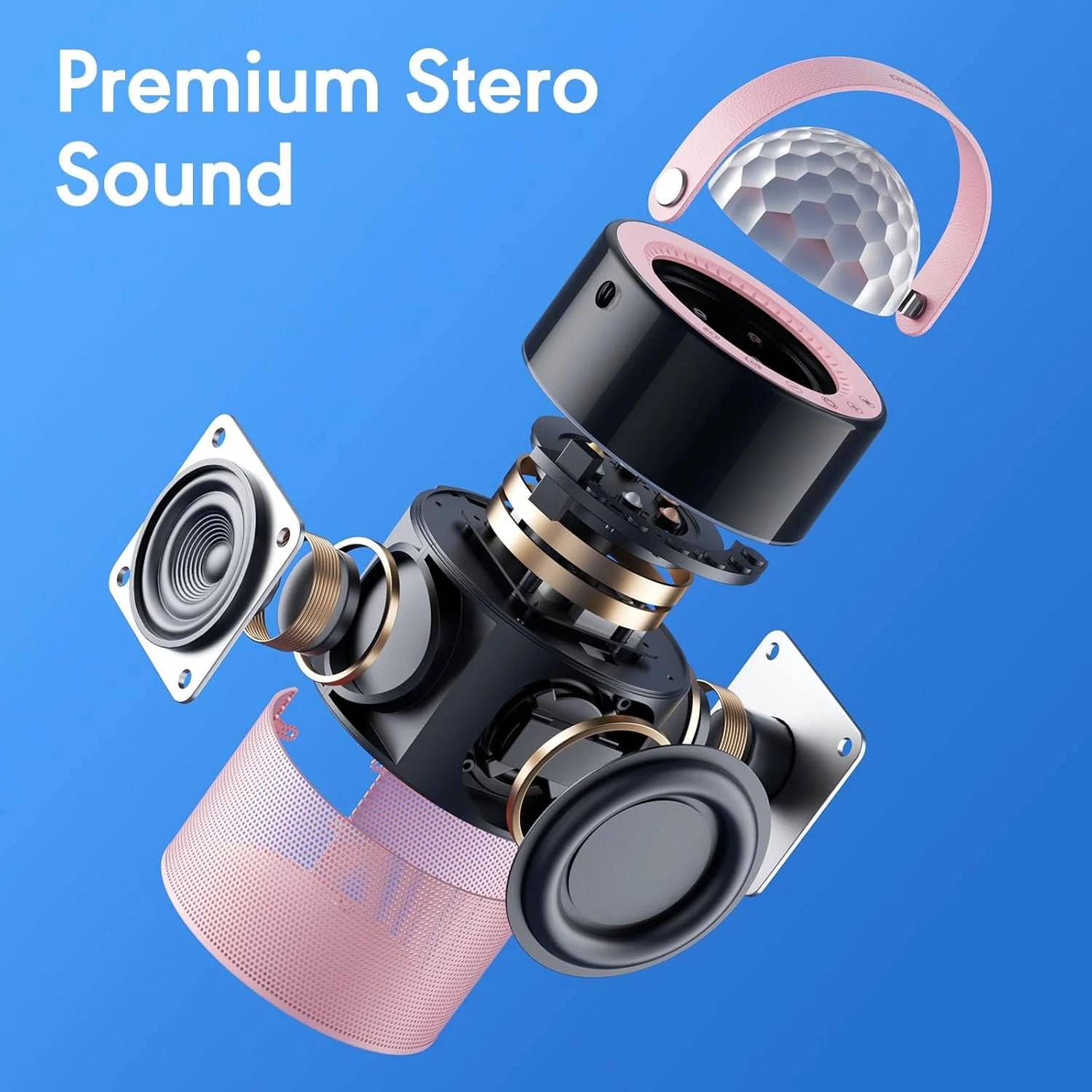 دستگاه کارائوکه، اسپیکر بلوتوثی کوچک و قابل حمل بی سیم با 2 میکروفون بی سیم برای بزرگسالان و کودکان، دستگاه آواز، چراغ های LED دیسکو برای سفر، مهمانی خانگی، هدیه برای دختران و پسران (صورتی) دستگاه کارائوکه، اسپیکر بلوتوثی کوچک و قابل حمل بی سیم با 2 میکروفون بی سیم برای بزرگسالان و کودکان، دستگاه آواز، چراغ های LED دیسکو برای سفر، مهمانی خانگی، هدیه برای دختران و پسران (صورتی)