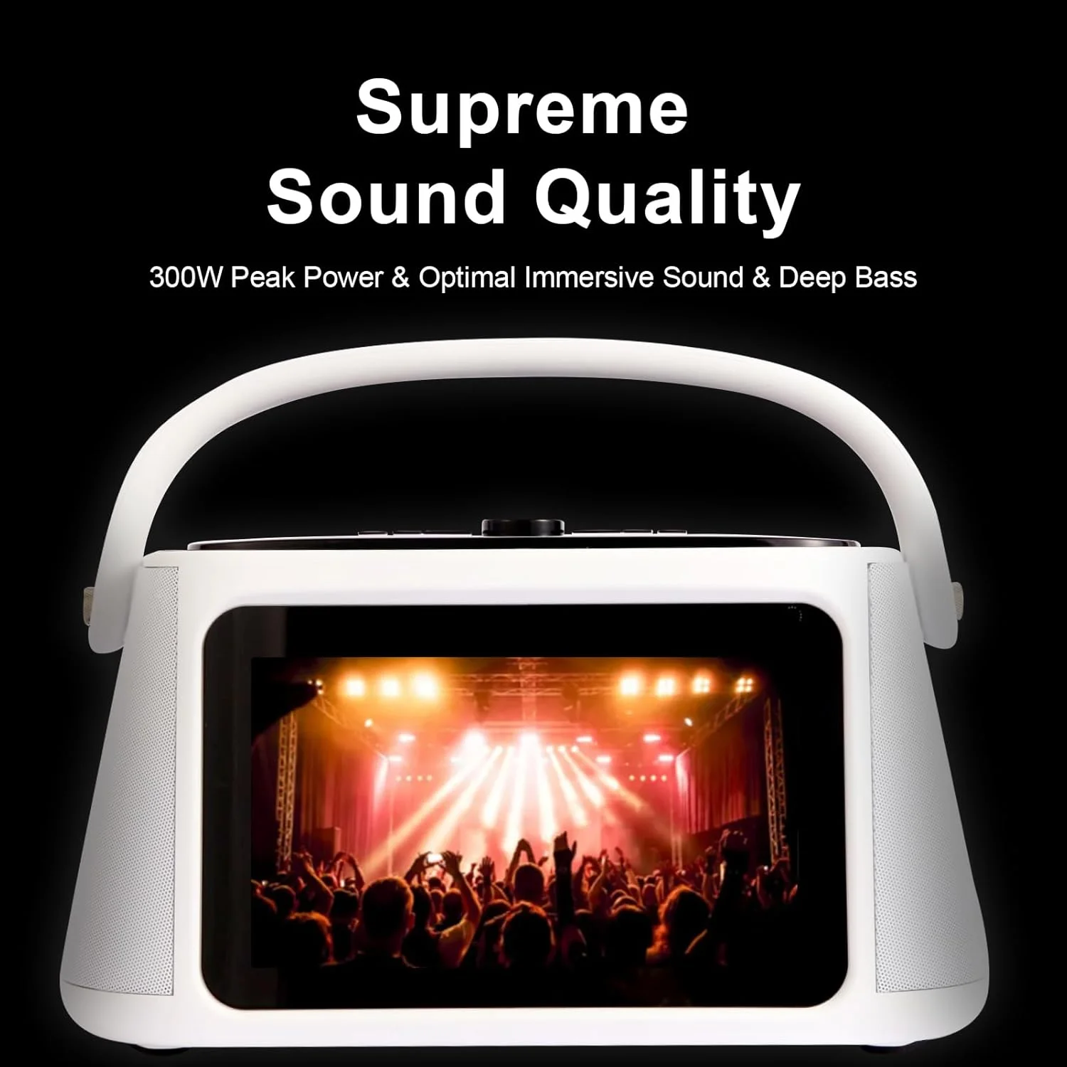 دستگاه کارائوکه قابل حمل Play P10 با تبلت اندرویدی 32 گیگابایتی، اسپیکر کارائوکه هوشمند قابل حمل با صفحه نمایش لمسی 10.1 اینچی نمایش متن ترانه و توان خروجی 300 وات، 2 میکروفون بی سیم، اسپیکر حرفه ای مهمانی برای دورهمی ها دستگاه کارائوکه قابل حمل Play P10 با تبلت اندرویدی 32 گیگابایتی، اسپیکر کارائوکه هوشمند قابل حمل با صفحه نمایش لمسی 10.1 اینچی نمایش متن ترانه و توان خروجی 300 وات، 2 میکروفون بی سیم، اسپیکر حرفه ای مهمانی برای دورهمی ها