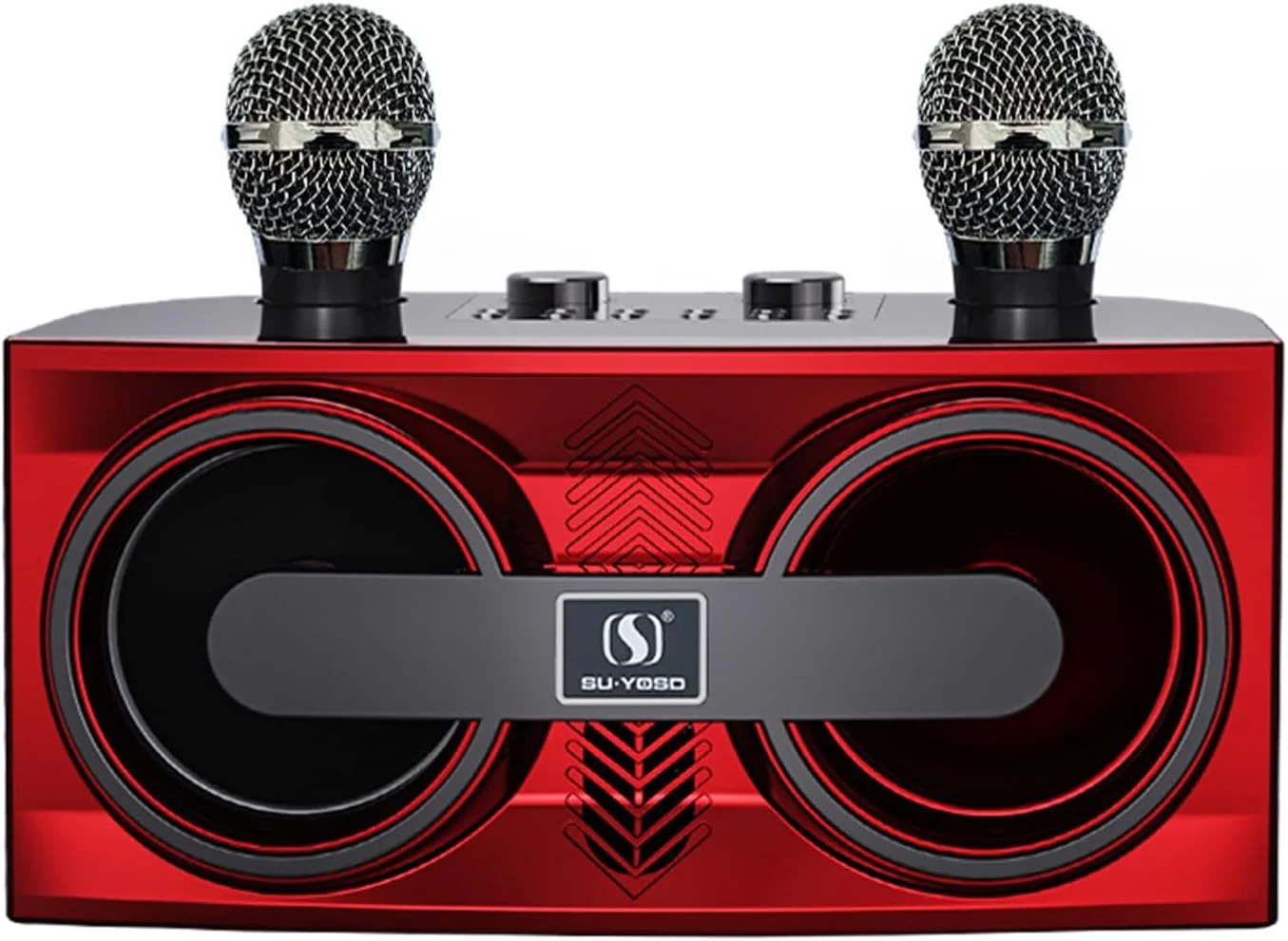 دستگاه کارائوکه آچاس برای بزرگسالان و کودکان، اسپیکر کارائوکه بلوتوث قابل حمل با 2 میکروفون بی سیم، سیستم بلندگوی PA برای مهمانی های داخلی و خارجی، مهمانی خانوادگی و آواز خواندن