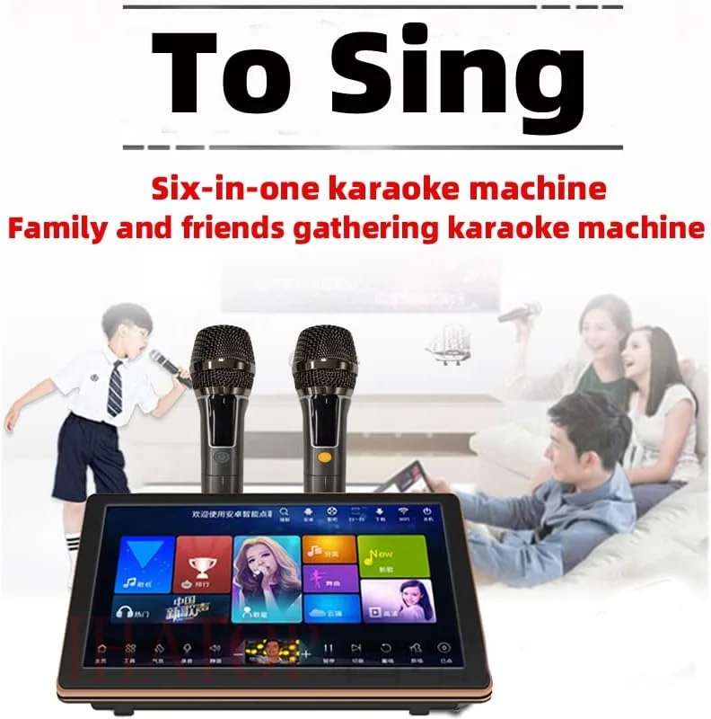 دستگاه کارائوکه، صفحه لمسی 18.5 اینچی، کنترل از راه دور تلفن و کنترل برنامه، دانلود ابری آهنگ ها، همه در یک دستگاه کارائوکه با میکروفون بی سیم، پخش کننده کارائوکه KTV برای مهمانی خانوادگی در بار دستگاه کارائوکه، صفحه لمسی 18.5 اینچی، کنترل از راه دور تلفن و کنترل برنامه، دانلود ابری آهنگ ها، همه در یک دستگاه کارائوکه با میکروفون بی سیم، پخش کننده کارائوکه KTV برای مهمانی خانوادگی در بار