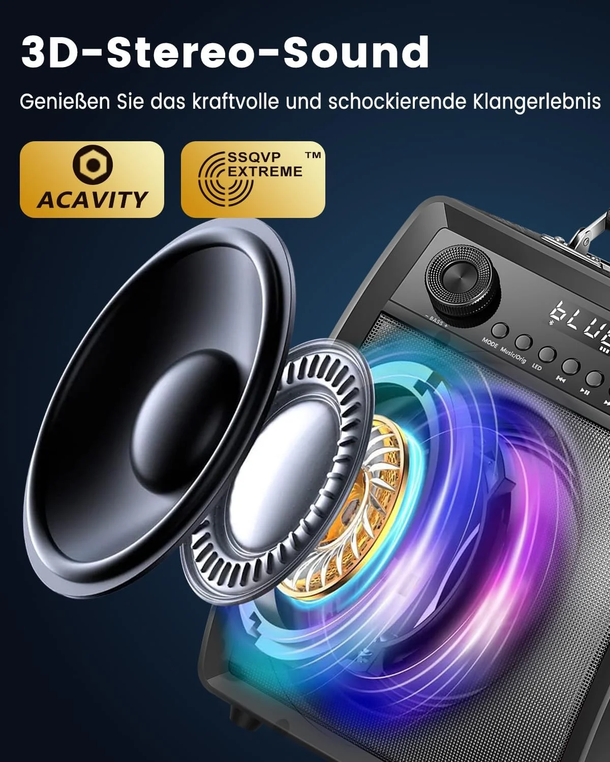 دستگاه کارائوکه ALPOWL برای بزرگسالان و کودکان با 2 میکروفون بی سیم UHF، سیستم PA بلندگوی بلوتوث قابل حمل با چراغ های LED برای مهمانی خانگی، عروسی، کلیسا، پیک نیک، فضای باز/داخلی دستگاه کارائوکه ALPOWL برای بزرگسالان و کودکان با 2 میکروفون بی سیم UHF، سیستم PA بلندگوی بلوتوث قابل حمل با چراغ های LED برای مهمانی خانگی، عروسی، کلیسا، پیک نیک، فضای باز/داخلی