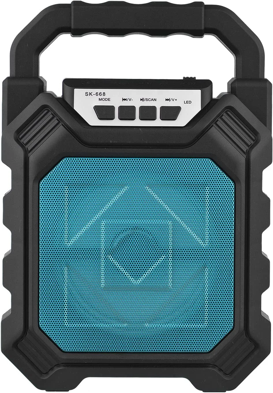 دستگاه کارائوکه بلوتوث قابل حمل، اسپیکر بی‌سیم شارژی مناسب فضای باز با باتری، به همراه میکروفون، مینی بلندگو و سیستم میکروفون برای منزل، فضای باز، باشگاه، مهمانی، آواز خواندن، رقص و کمپینگ
