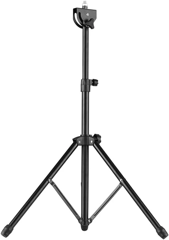 پایه فلزی قابل تنظیم برای پد تمرینی درام با اتصال دهنده پیچی 8 میلی متری برای پدهای 8-10 اینچی، به همراه کیف حمل، ارتفاع 46 سانتی متر - 79 سانتی متر