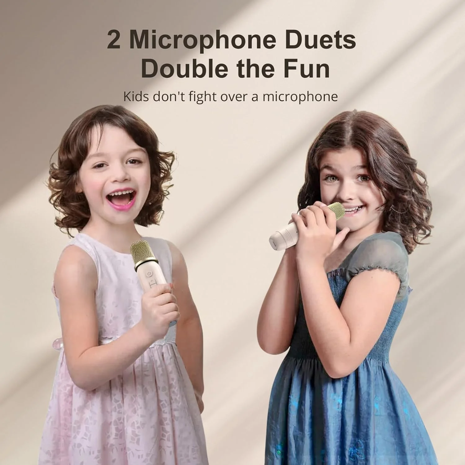 دستگاه کارائوکه قابل حمل TERRIFI، اسپیکر کارائوکه بلوتوثی کوچک با 2 میکروفون بی سیم برای کودکان و بزرگسالان، هدیه تولد مهمانی خانگی برای پسران و دختران (کرم) دستگاه کارائوکه قابل حمل TERRIFI، اسپیکر کارائوکه بلوتوثی کوچک با 2 میکروفون بی سیم برای کودکان و بزرگسالان، هدیه تولد مهمانی خانگی برای پسران و دختران (کرم)