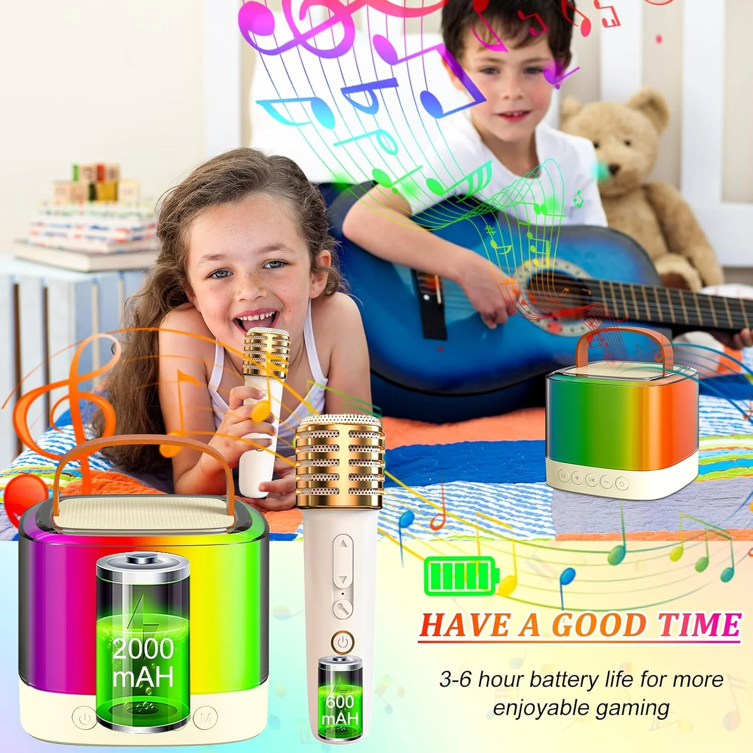 دستگاه کارائوکه کوچک با 2 میکروفون بی سیم، بلندگوی کارائوکه بلوتوث قابل حمل با حالت های نورپردازی خیره کننده، هدیه تولد اسباب بازی برای بزرگسالان و کودکان، مهمانی خانوادگی دختران و پسران دستگاه کارائوکه کوچک با 2 میکروفون بی سیم، بلندگوی کارائوکه بلوتوث قابل حمل با حالت های نورپردازی خیره کننده، هدیه تولد اسباب بازی برای بزرگسالان و کودکان، مهمانی خانوادگی دختران و پسران