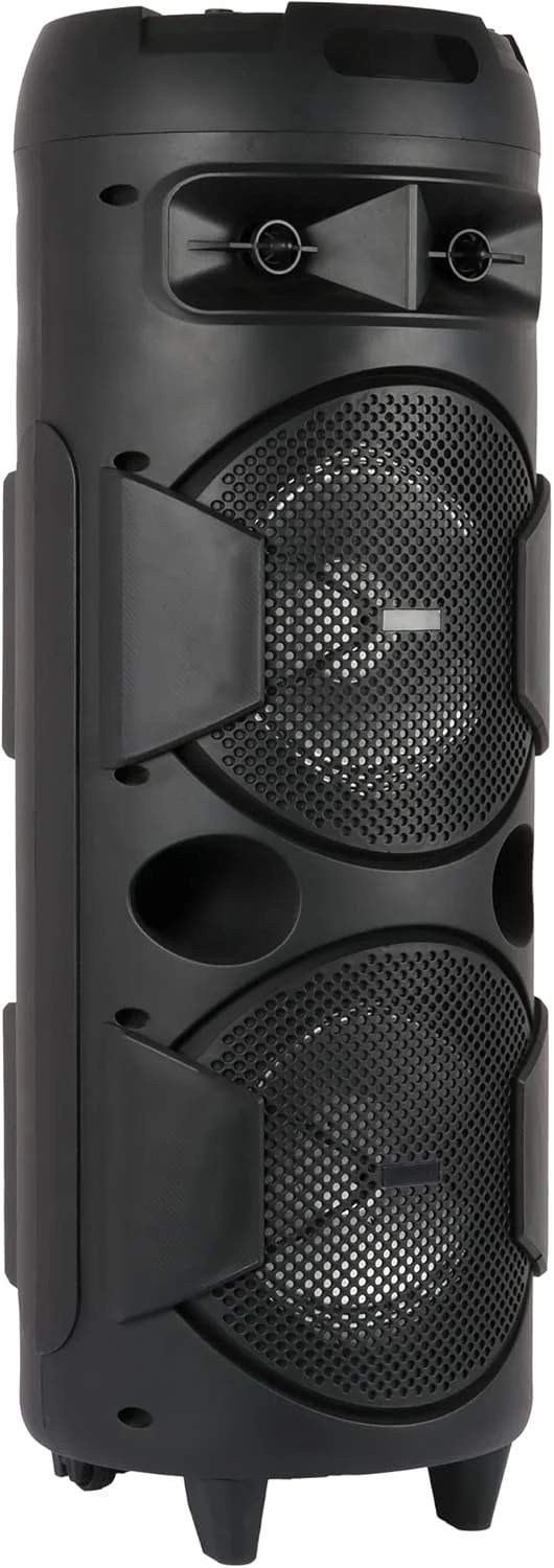 اسپیکر چرخدار Zebronics 450 Moving Monster DJ با توان خروجی 48 وات RMS، بلوتوث 5.0، میکروفون بیسیم، کارائوکه، عملکرد TWS، چراغهای LED، دو بلندگوی 8 اینچی، 10.5 ساعت پخش مداوم و باتری اسپیکر چرخدار Zebronics 450 Moving Monster DJ با توان خروجی 48 وات RMS، بلوتوث 5.0، میکروفون بیسیم، کارائوکه، عملکرد TWS، چراغهای LED، دو بلندگوی 8 اینچی، 10.5 ساعت پخش مداوم و باتری