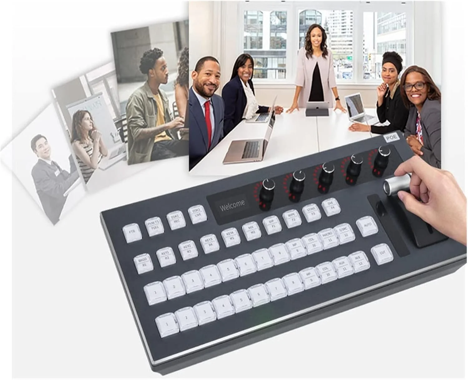 میکسر ویدیو چند فرمتی، پنل سوئیچر، کنسول دوربین فیلمبرداری برای پخش زنده، استیج، رویداد، کنفرانس (01#)