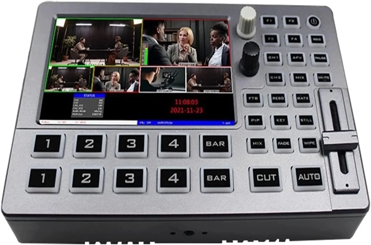 میکسر ویدیویی چند فرمتی HDS8101 HDS8107 HDS8301 سوئیچر ویدیو با نمایشگر 5 اینچی Full-HD LCD و 4 کانال ورودی HDMI با کیفیت بالا (Hds8301)