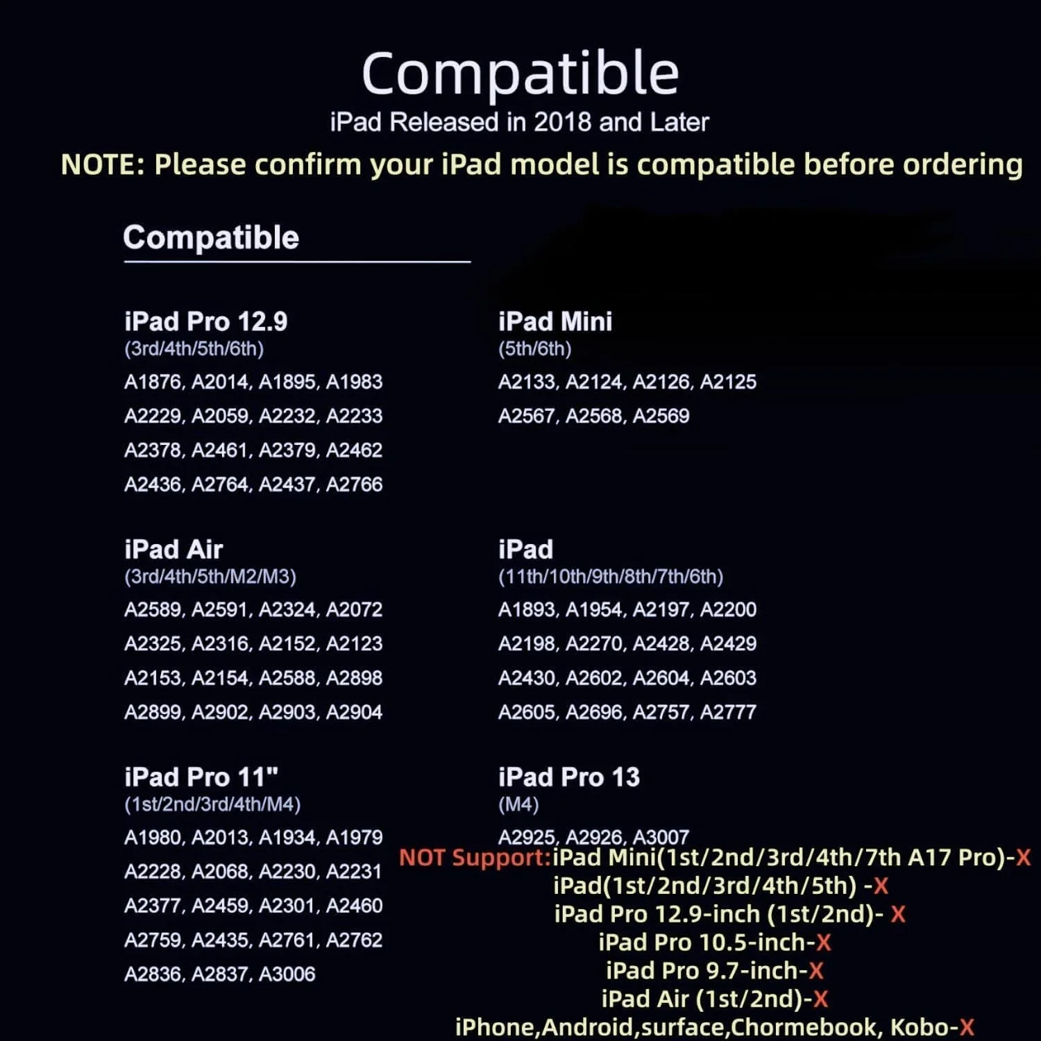 قلم لمسی برای آیپد نسل 11 و 10، قلم Milikilo با نگهدارنده مداد، جلوگیری از لمس ناخواسته کف دست، برای ایر 11 و 13 اینچ (M2/M3)، آیپد پرو 11 و 13 اینچ (M4)، آیپد 6 تا 11، آیپد پرو 11/12.9 اینچ، آیپد ایر 3/4/5، مینی 5/6