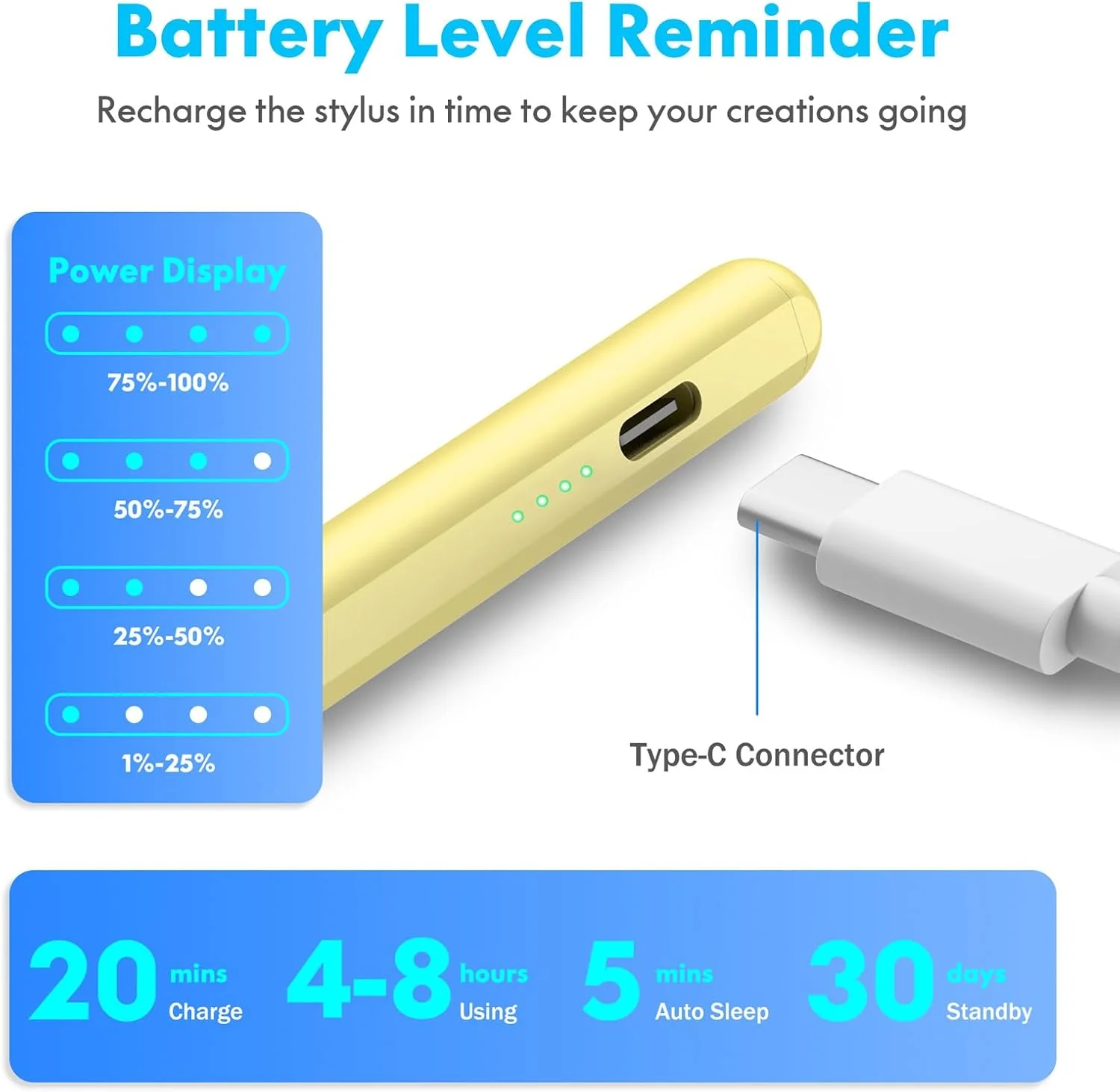 قلم لمسی برای آیپد 2025-2018 با شارژ سریعتر، حسگر شیب و نشانگرهای باتری، مناسب برای آیپد 10/9/8/7/6، A16 نسل 11، ایر 11/13 M2/M3، پرو 11/13 M4، پرو 12.9 اینچ، ایر 5/4/3، مینی 7/6/5 قلم لمسی برای آیپد 2025-2018 با شارژ سریعتر، حسگر شیب و نشانگرهای باتری، مناسب برای آیپد 10/9/8/7/6، A16 نسل 11، ایر 11/13 M2/M3، پرو 11/13 M4، پرو 12.9 اینچ، ایر 5/4/3، مینی 7/6/5