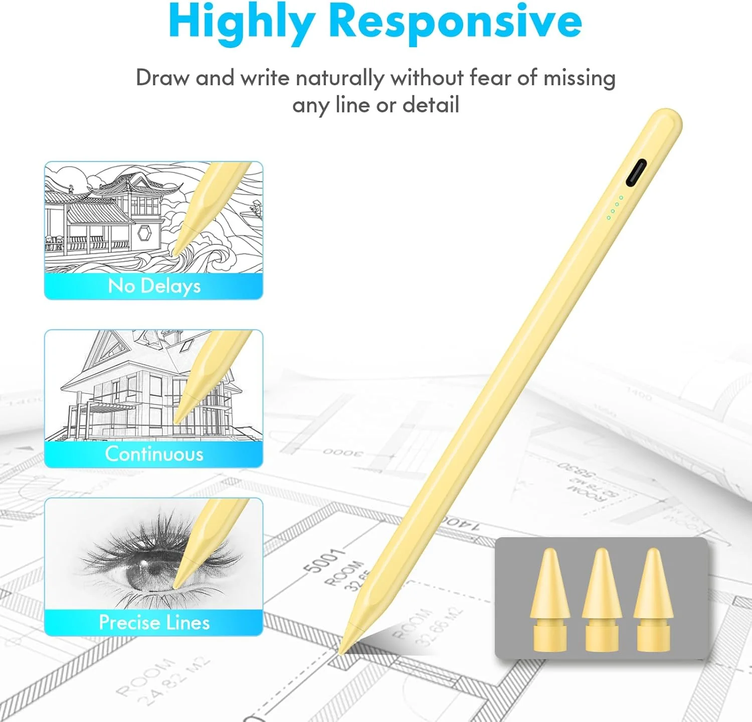 قلم لمسی برای آیپد 2025-2018 با شارژ سریعتر، حسگر شیب و نشانگرهای باتری، مناسب برای آیپد 10/9/8/7/6، A16 نسل 11، ایر 11/13 M2/M3، پرو 11/13 M4، پرو 12.9 اینچ، ایر 5/4/3، مینی 7/6/5 قلم لمسی برای آیپد 2025-2018 با شارژ سریعتر، حسگر شیب و نشانگرهای باتری، مناسب برای آیپد 10/9/8/7/6، A16 نسل 11، ایر 11/13 M2/M3، پرو 11/13 M4، پرو 12.9 اینچ، ایر 5/4/3، مینی 7/6/5