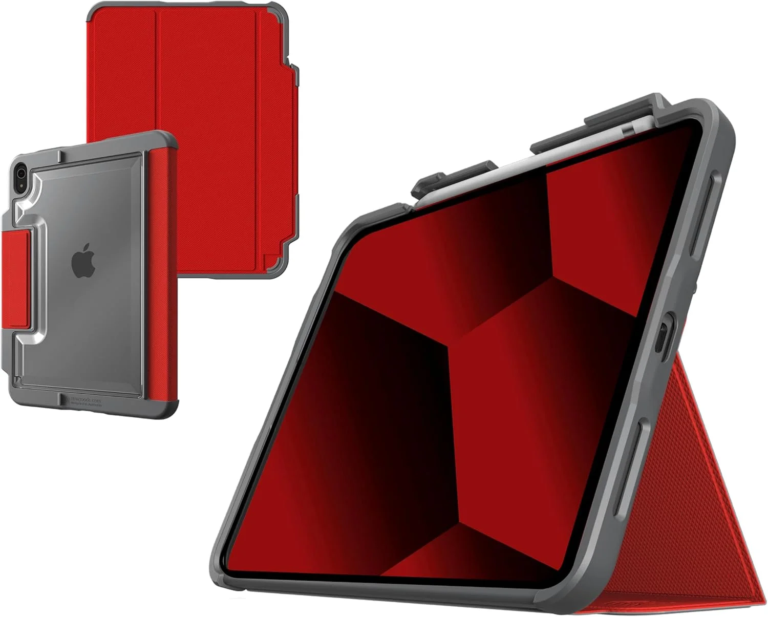 کاور مقاوم و سبک STM Dux Plus برای آیپد (A16/نسل دهم) با پشت شفاف، محل نگهداری قلم اپل USB-C/نسل 1 و روکش مغناطیسی روشن/خاموش برای صرفه جویی در باتری - قرمز کاور مقاوم و سبک STM Dux Plus برای آیپد (A16/نسل دهم) با پشت شفاف، محل نگهداری قلم اپل USB-C/نسل 1 و روکش مغناطیسی روشن/خاموش برای صرفه جویی در باتری - قرمز