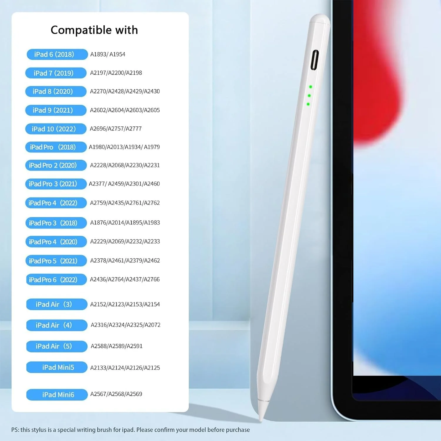 قلم لمسی برای آیپد ۲۰۱۸-۲۰۲۴، شارژ سریع ۲۰ دقیقهای نسل دوم، حساسیت به شیب و جلوگیری از لمس کف دست برای آیپد ۶/۷/۸/۹/۱۰، آیپد پرو ۱۱ اینچ/۱۲.۹ اینچ، آیپد ایر ۳/۴/۵، آیپد مینی ۵/۶ (بنفش) قلم لمسی برای آیپد ۲۰۱۸-۲۰۲۴، شارژ سریع ۲۰ دقیقهای نسل دوم، حساسیت به شیب و جلوگیری از لمس کف دست برای آیپد ۶/۷/۸/۹/۱۰، آیپد پرو ۱۱ اینچ/۱۲.۹ اینچ، آیپد ایر ۳/۴/۵، آیپد مینی ۵/۶ (بنفش)