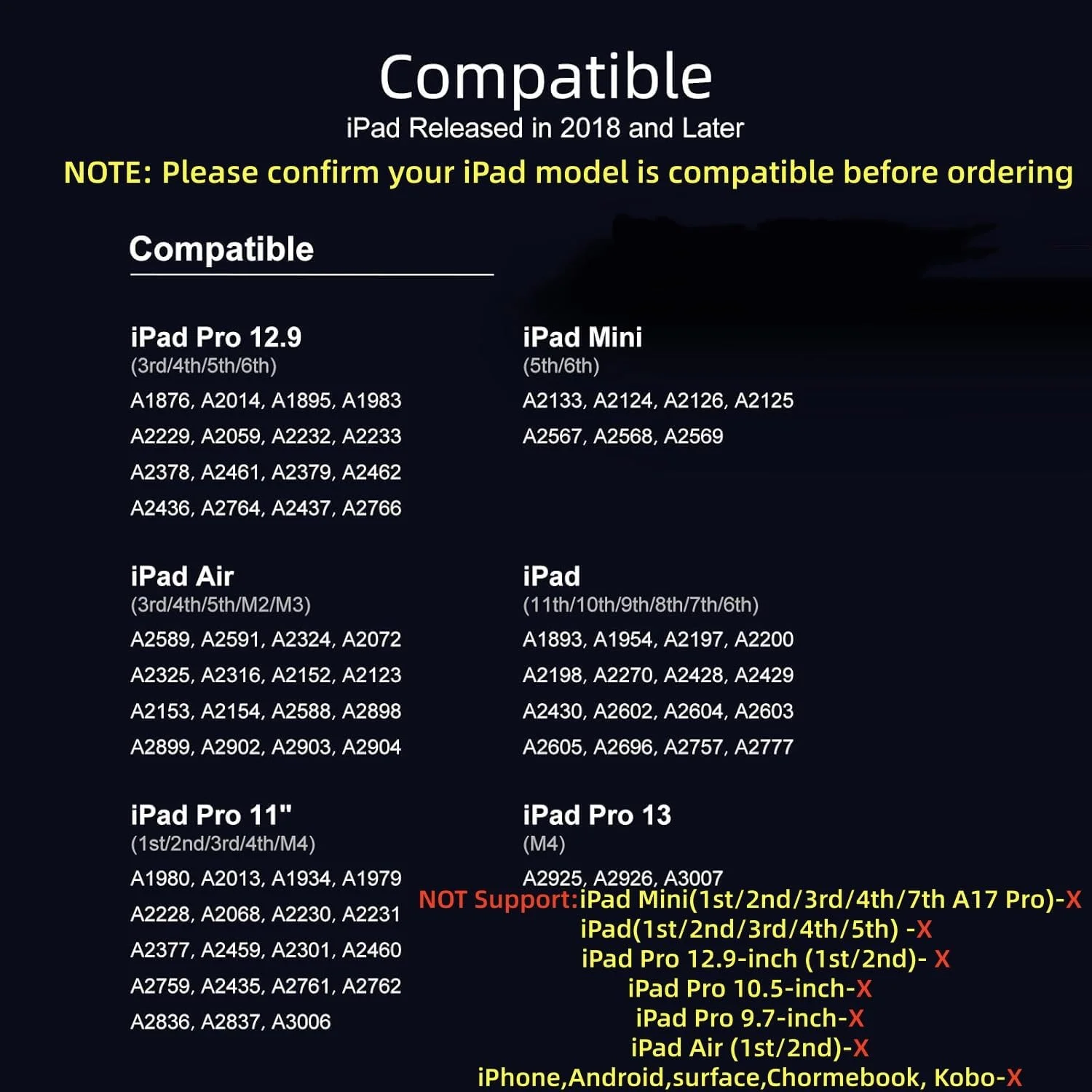 قلم لمسی برای آیپد ۲۰۱۸-۲۰۲۵ با قابلیت تشخیص کف دست، قلم اپل برای آیپد نسل ۱۱/۱۰/۹/۸/۷/۶، آیپد پرو ۱۱/۱۲.۹ اینچ، آیپد ایر جدید ۲۰۲۵ ۱۱ و ۱۳ اینچ (M3/2) / نسل ۵/۴/۳، آیپد مینی نسل ۶/۵ قلم لمسی برای آیپد ۲۰۱۸-۲۰۲۵ با قابلیت تشخیص کف دست، قلم اپل برای آیپد نسل ۱۱/۱۰/۹/۸/۷/۶، آیپد پرو ۱۱/۱۲.۹ اینچ، آیپد ایر جدید ۲۰۲۵ ۱۱ و ۱۳ اینچ (M3/2) / نسل ۵/۴/۳، آیپد مینی نسل ۶/۵