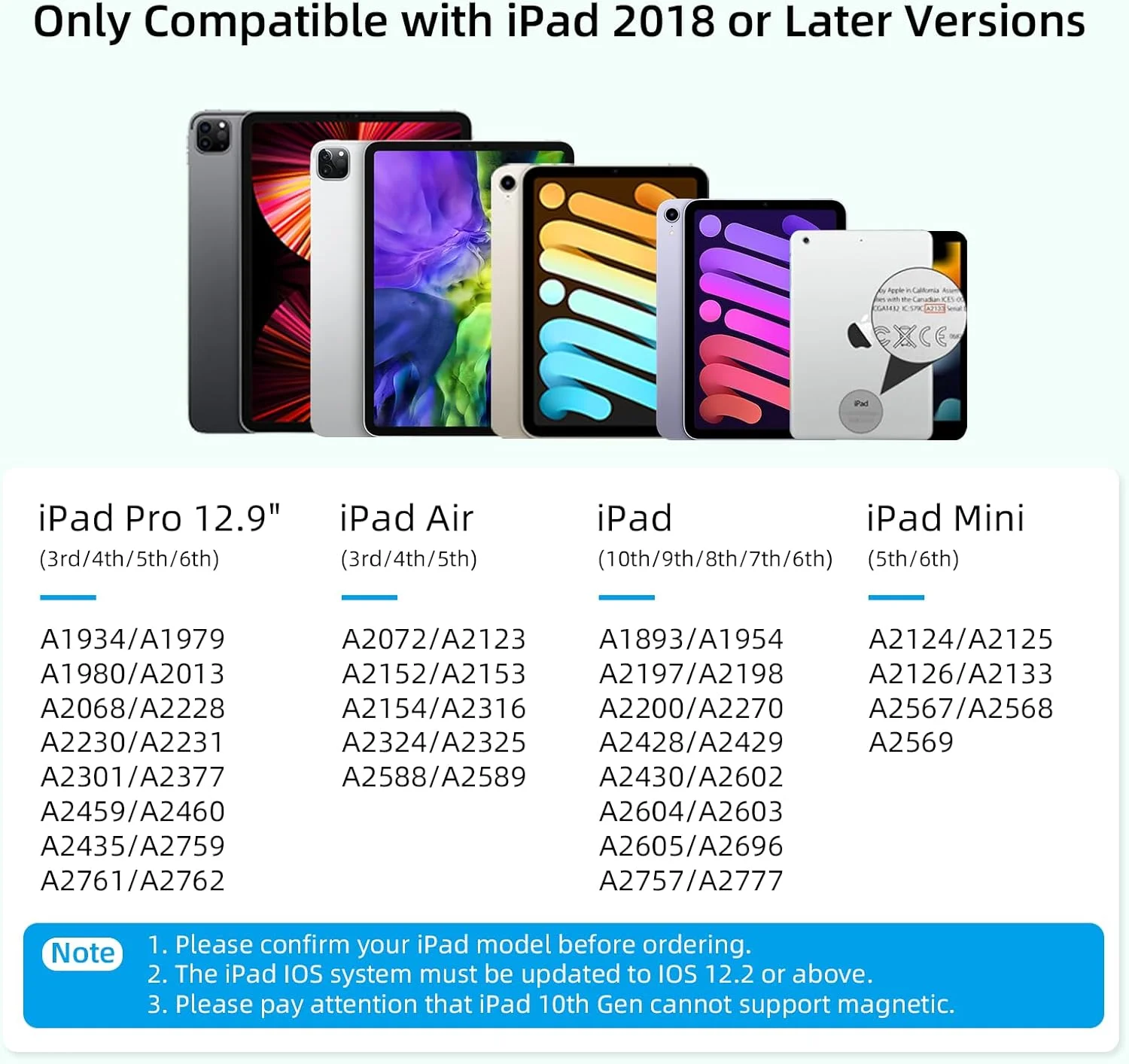قلم لمسی برای آیپد ۲۰۱۸-۲۰۲۳، قلم اپل آیپد USB C با قابلیت تشخیص دست، حساسیت به شیب، سازگار با آیپد پرو ۱۱ اینچ، آیپد پرو ۱۲.۹ اینچ، آیپد ۶/۷/۸/۹/۱۰، آیپد ایر ۳/۴/۵، آیپد مینی ۵/۶ قلم لمسی برای آیپد ۲۰۱۸-۲۰۲۳، قلم اپل آیپد USB C با قابلیت تشخیص دست، حساسیت به شیب، سازگار با آیپد پرو ۱۱ اینچ، آیپد پرو ۱۲.۹ اینچ، آیپد ۶/۷/۸/۹/۱۰، آیپد ایر ۳/۴/۵، آیپد مینی ۵/۶
