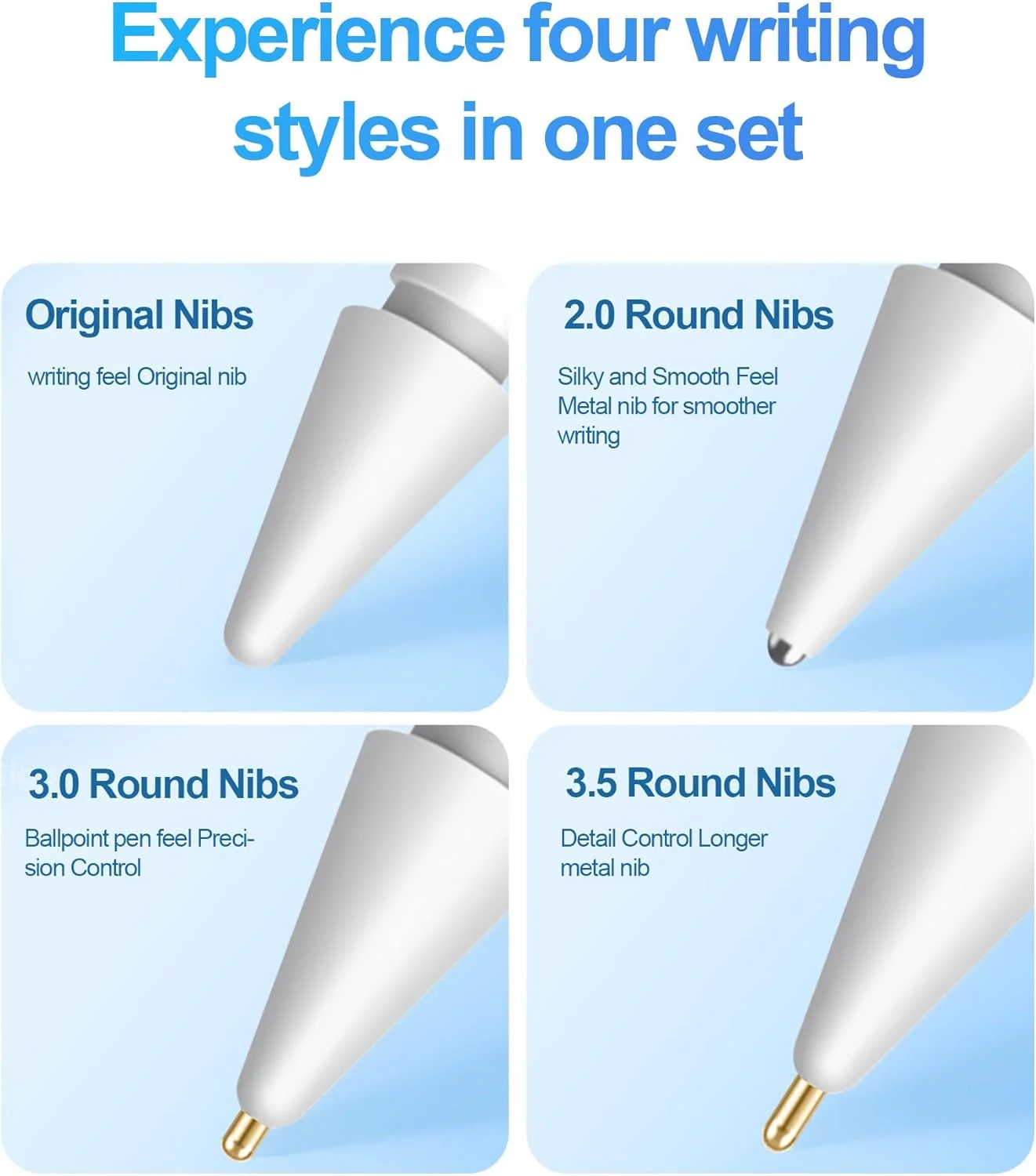 سری های جایگزین برای قلم لمسی اپل - بسته 8 عددی سری های جایگزین قلم برای قلم لمسی اپل نسل 2/ نسل 1/USB-C/قلم پرو سری های جایگزین برای قلم لمسی اپل - بسته 8 عددی سری های جایگزین قلم برای قلم لمسی اپل نسل 2/ نسل 1/USB-C/قلم پرو