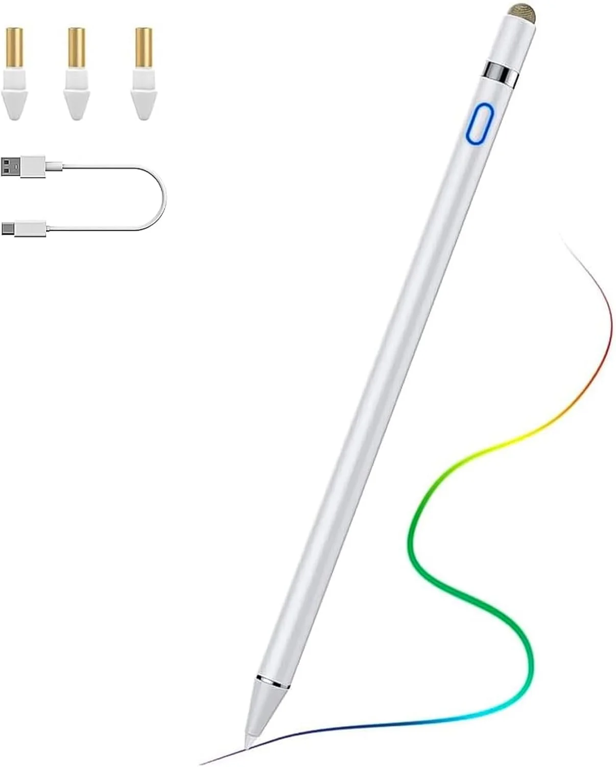 قلم لمسی TiMOVO برای آیپد نسل 11/10/9/8/7، 20 ساعت کارکرد، قلم آیپد با قابلیت عدم تشخیص کف دست سازگار با آیپد ایر 11 اینچ/13 اینچ (M3/M2)/نسل 5/4، مینی نسل 6/5، قلم آیپد بسیار دقیق نسل 1، سفید قلم لمسی TiMOVO برای آیپد نسل 11/10/9/8/7، 20 ساعت کارکرد، قلم آیپد با قابلیت عدم تشخیص کف دست سازگار با آیپد ایر 11 اینچ/13 اینچ (M3/M2)/نسل 5/4، مینی نسل 6/5، قلم آیپد بسیار دقیق نسل 1، سفید