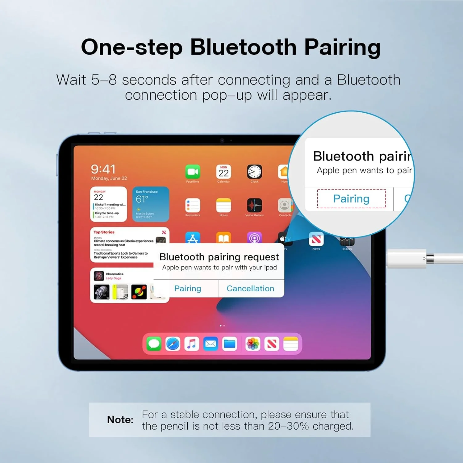آداپتور USB C به قلم لمسی TiMOVO برای قلم اپل نسل اول، آداپتور شارژ USB C نر به لایتنینگ ماده برای آیپد نسل 10 و 11، اتصال بلوتوث شارژر قلم اپل، سفید آداپتور USB C به قلم لمسی TiMOVO برای قلم اپل نسل اول، آداپتور شارژ USB C نر به لایتنینگ ماده برای آیپد نسل 10 و 11، اتصال بلوتوث شارژر قلم اپل، سفید