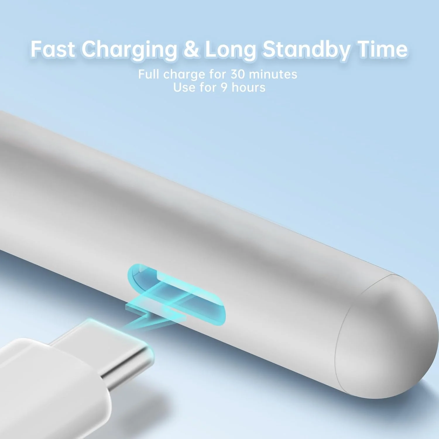 قلم لمسی آیپد اپل مناسب نسل 9 و 10، قلم استایلوس با قابلیت عدم تشخیص کف دست، حساس به زاویه، سازگار با آیپد 6/7/8/9/10، آیپد پرو 11/12.9/13 اینچ، 3/4/5/6، مینی 5/6 (سفید) قلم لمسی آیپد اپل مناسب نسل 9 و 10، قلم استایلوس با قابلیت عدم تشخیص کف دست، حساس به زاویه، سازگار با آیپد 6/7/8/9/10، آیپد پرو 11/12.9/13 اینچ، 3/4/5/6، مینی 5/6 (سفید)