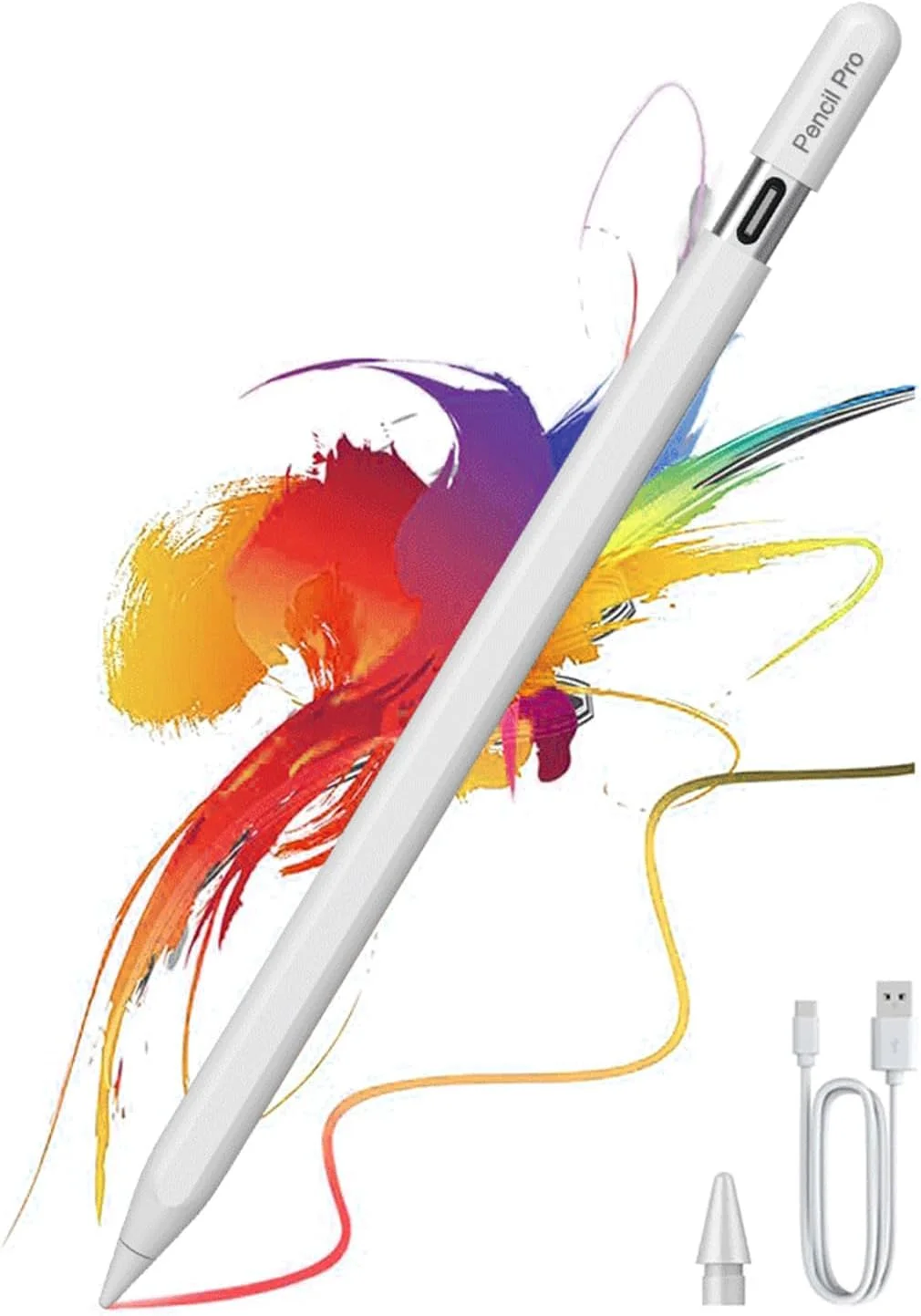 قلم مغناطیسی با شارژ بیسیم برای آیپد 2024-2025، عملکرد Tilt و Palm Rejection، قلم Stylus Pro برای 2018-2025، آیپد 6/7/8/9/10/11، مینی 5/6/7، پرو 11"/12.9"/M4، ایر 3/4/5/M2/M3، سفید قلم مغناطیسی با شارژ بیسیم برای آیپد 2024-2025، عملکرد Tilt و Palm Rejection، قلم Stylus Pro برای 2018-2025، آیپد 6/7/8/9/10/11، مینی 5/6/7، پرو 11"/12.9"/M4، ایر 3/4/5/M2/M3، سفید