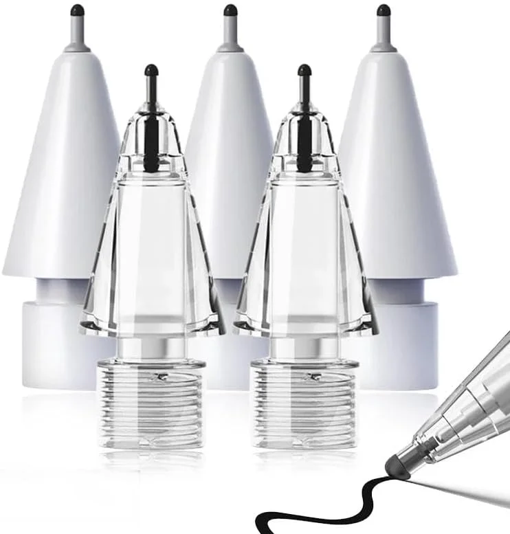 نوکهای جایگزین قلم لمسی LOVE MEI برای قلم اپل پرو، نوکهای قلم مناسب برای قلمهای نسل اول و دوم اپل و قلم دیجیتال Logitech Crayon، نوکهای سوزنی قلم با جعبه، مجموعههای قلم آیپد پرو (4B و 2B) نوکهای جایگزین قلم لمسی LOVE MEI برای قلم اپل پرو، نوکهای قلم مناسب برای قلمهای نسل اول و دوم اپل و قلم دیجیتال Logitech Crayon، نوکهای سوزنی قلم با جعبه، مجموعههای قلم آیپد پرو (4B و 2B)