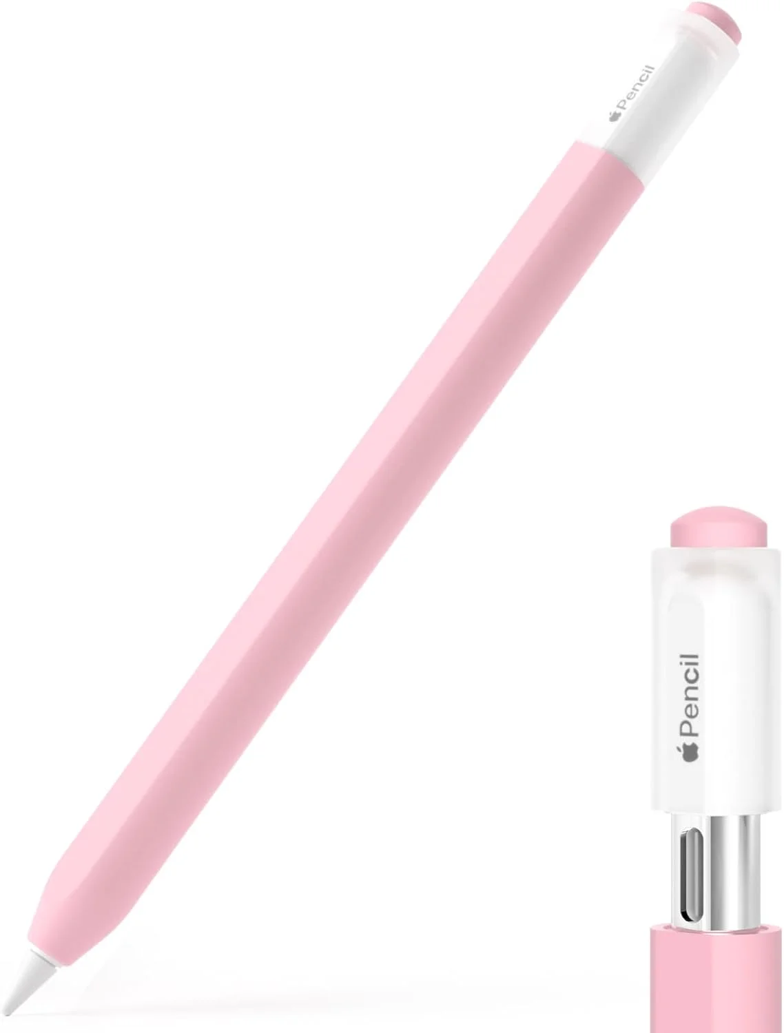 محافظ سیلیکونی مداد لمسی (USB-C)، روکش محافظ سیلیکونی، پشتیبانی از اتصال مغناطیسی (صورتی) محافظ سیلیکونی مداد لمسی (USB-C)، روکش محافظ سیلیکونی، پشتیبانی از اتصال مغناطیسی (صورتی)