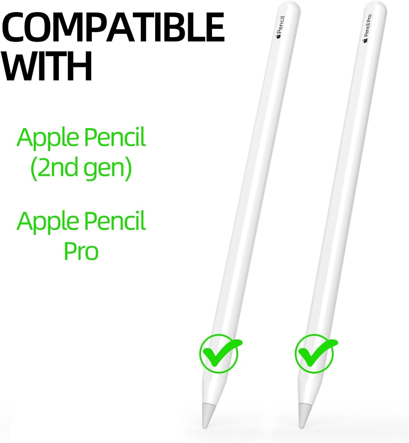 بسته 3 عددی کاور مداد برای اپل پنسل پرو و نسل دوم، طراحی کلاسیک، کاور سیلیکونی بادوام، به همراه 10 عدد روکش سیلیکونی نوک (بنفش، آبی روشن، صورتی)