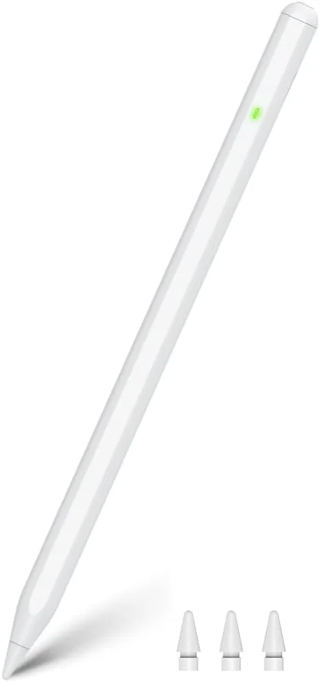 قلم برای آیپد نسل دهم و A16، شارژ سریع ۱۵ دقیقهای از طریق USB-C، حساسیت به زاویه و جلوگیری از لمس ناخواسته، قلم طراحی سازگار با آیپد ۲۰۱۸-۲۰۲۵، مناسب برای یادداشتبرداری، کار، مطالعه و ضبط قلم برای آیپد نسل دهم و A16، شارژ سریع ۱۵ دقیقهای از طریق USB-C، حساسیت به زاویه و جلوگیری از لمس ناخواسته، قلم طراحی سازگار با آیپد ۲۰۱۸-۲۰۲۵، مناسب برای یادداشتبرداری، کار، مطالعه و ضبط