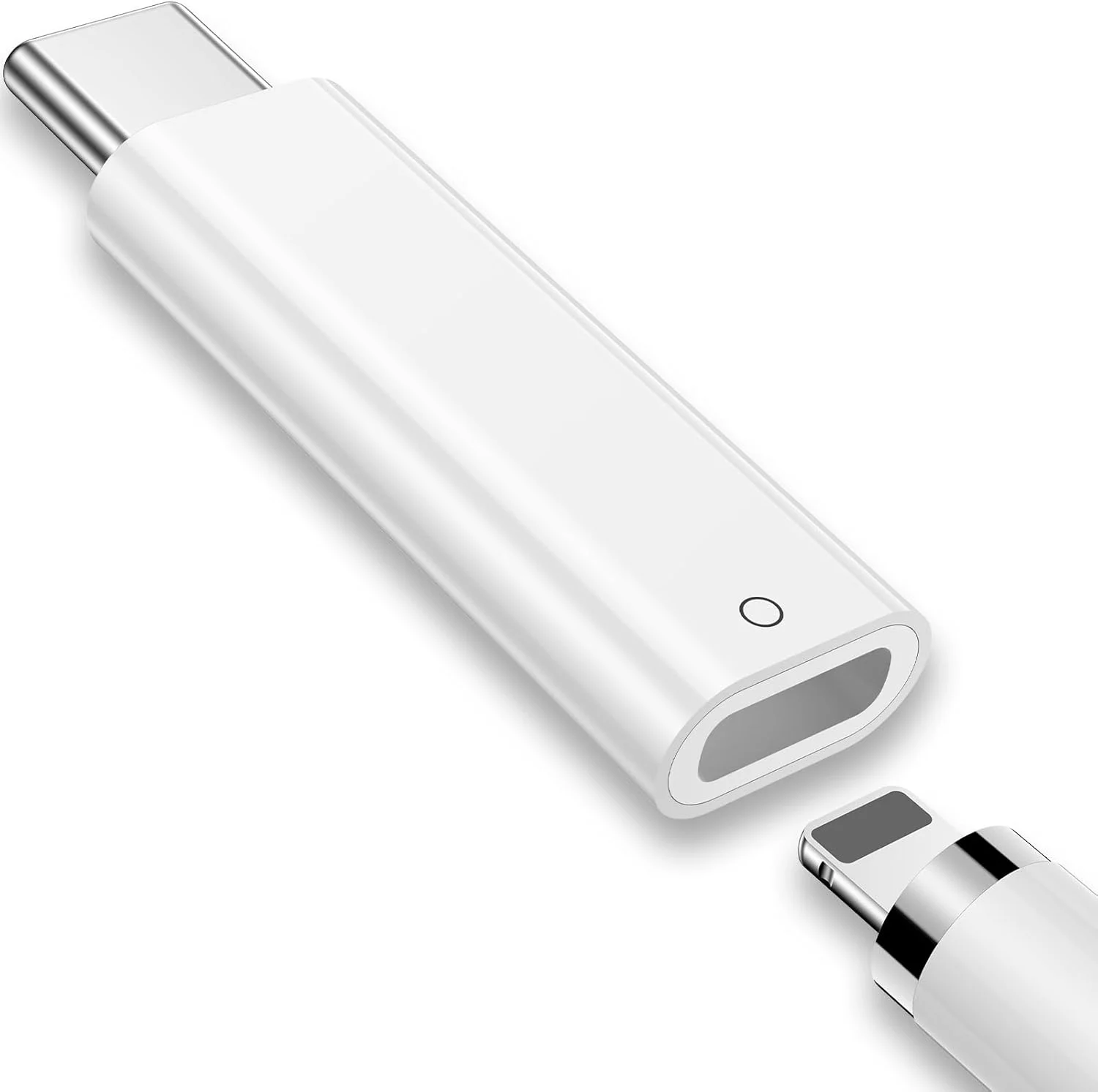آداپتور USB C به قلم لمسی برای قلم لمسی نسل اول اپل، آداپتور شارژر iPencil USB-C نر سازگار با iPad 10th/11(A16) اتصال بلوتوث، کانکتور شارژر Type C به لایتنینگ برای iPencil 1st آداپتور USB C به قلم لمسی برای قلم لمسی نسل اول اپل، آداپتور شارژر iPencil USB-C نر سازگار با iPad 10th/11(A16) اتصال بلوتوث، کانکتور شارژر Type C به لایتنینگ برای iPencil 1st