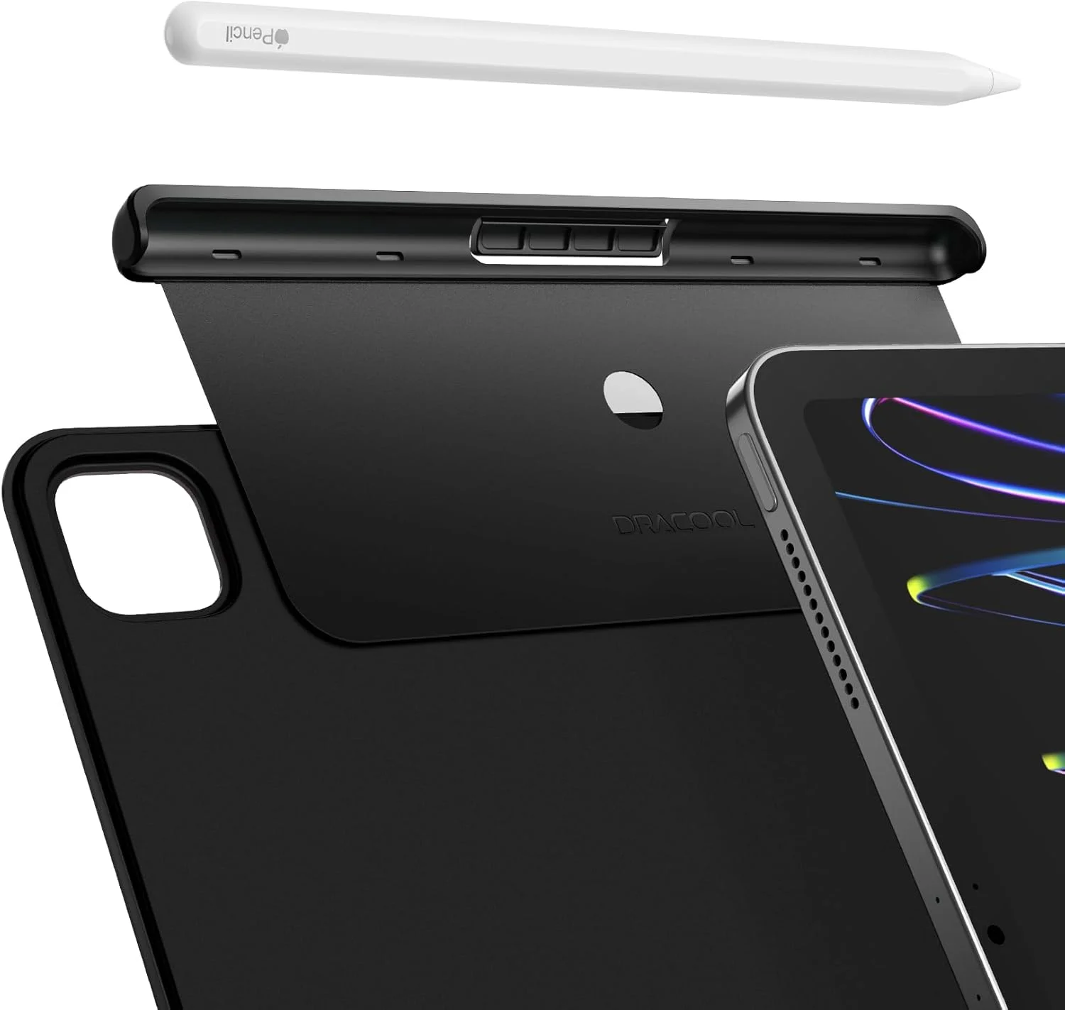 نگهدارنده مداد Dracool سازگار با Apple Pencil Pro/Apple Pencil نسل دوم، سازگار با مجیک کیبورد، اسمارت فولیو و سایر کیفهای مغناطیسی برای آیپد، 6.53 اینچ - مشکی نگهدارنده مداد Dracool سازگار با Apple Pencil Pro/Apple Pencil نسل دوم، سازگار با مجیک کیبورد، اسمارت فولیو و سایر کیفهای مغناطیسی برای آیپد، 6.53 اینچ - مشکی
