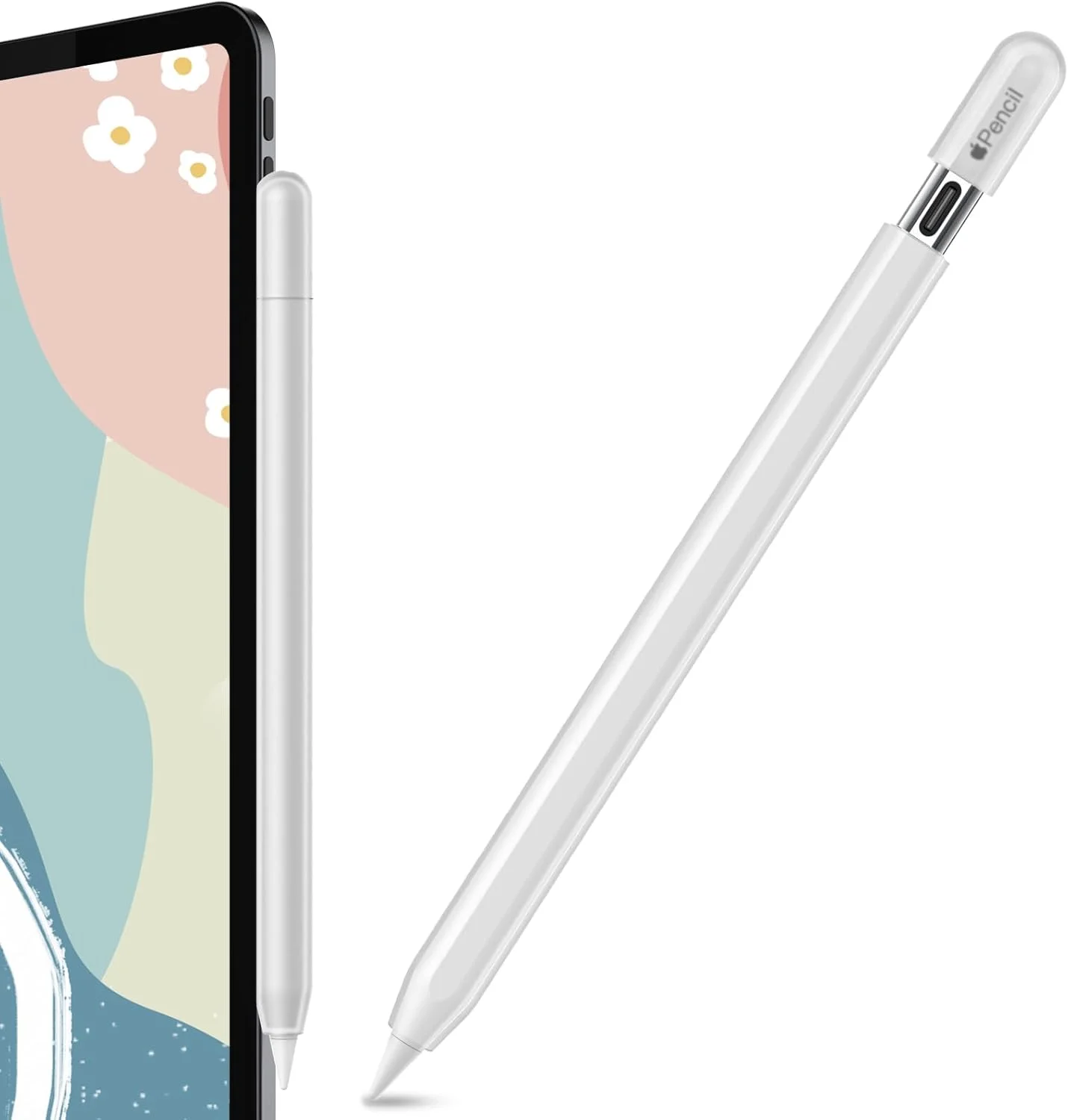 محافظ سیلیکونی AhaStyle برای قلم اپل (USB-C) 2023، پوشش محافظ نازک و ضد لغزش، سازگار با قلم اپل USB C (شفاف) محافظ سیلیکونی AhaStyle برای قلم اپل (USB-C) 2023، پوشش محافظ نازک و ضد لغزش، سازگار با قلم اپل USB C (شفاف)