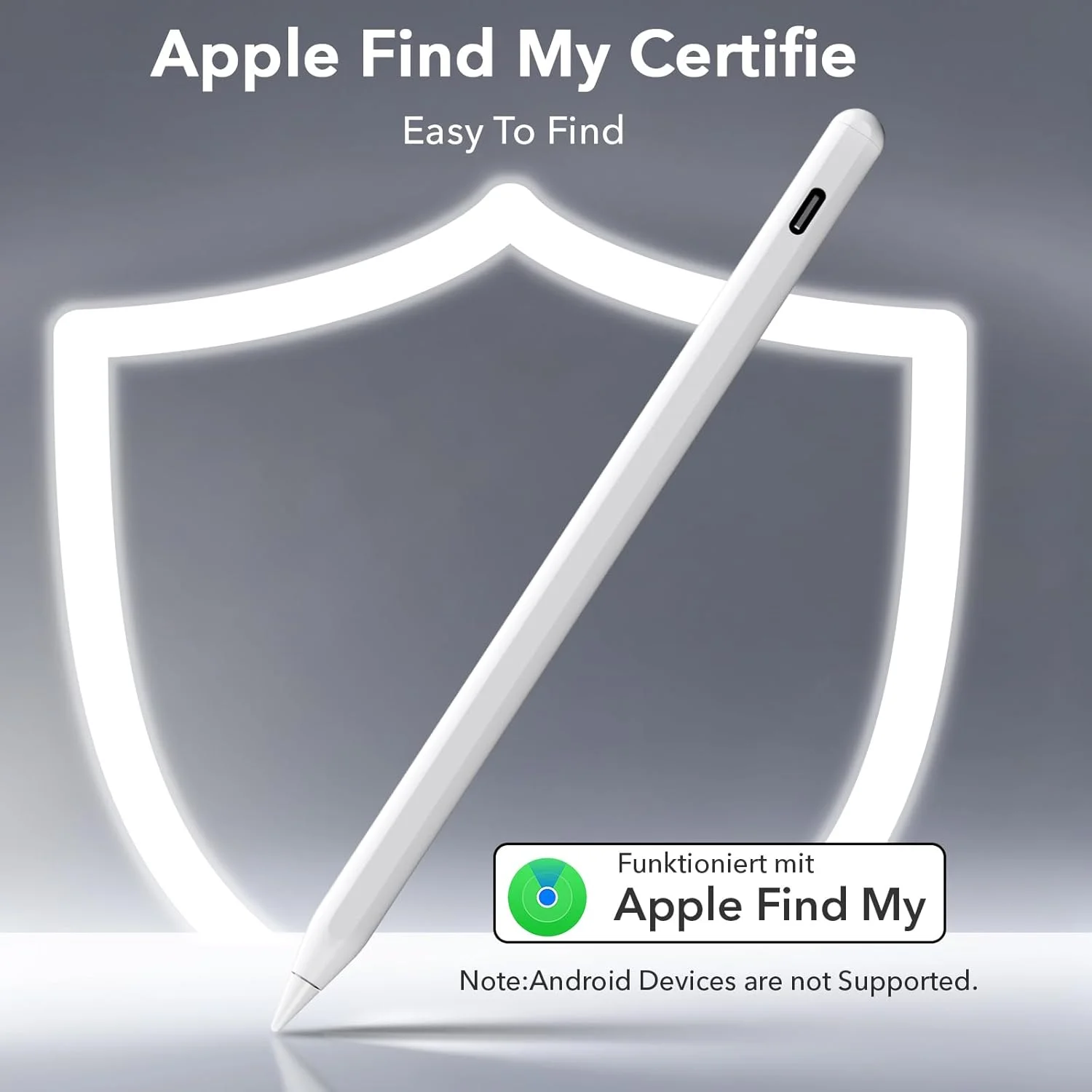 مداد لمسی Findmy iPad سازگار با Apple iPad 2028-2025، با شارژ سریع و میانبر آسان برای iPad A16(11th)/10/9/8 و Air 13/11 و Pro 12.9/13/11 و Mini 7/6/5، سفید (بدون شارژ بیسیم) مداد لمسی Findmy iPad سازگار با Apple iPad 2028-2025، با شارژ سریع و میانبر آسان برای iPad A16(11th)/10/9/8 و Air 13/11 و Pro 12.9/13/11 و Mini 7/6/5، سفید (بدون شارژ بیسیم)