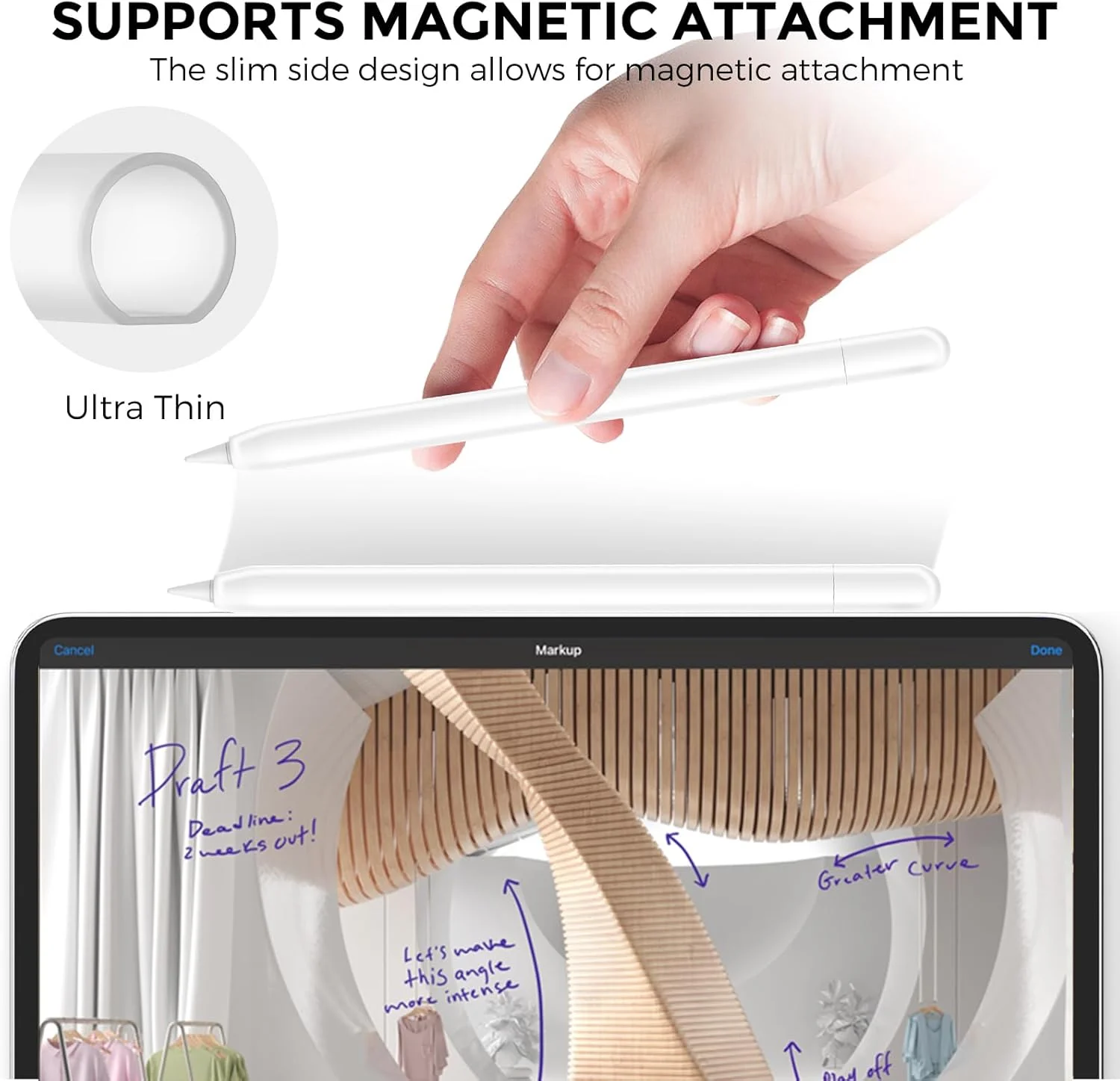 محافظ سیلیکونی AhaStyle برای قلم اپل (USB-C) 2023، پوشش محافظ نازک و ضد لغزش، سازگار با قلم اپل USB C (شفاف) محافظ سیلیکونی AhaStyle برای قلم اپل (USB-C) 2023، پوشش محافظ نازک و ضد لغزش، سازگار با قلم اپل USB C (شفاف)