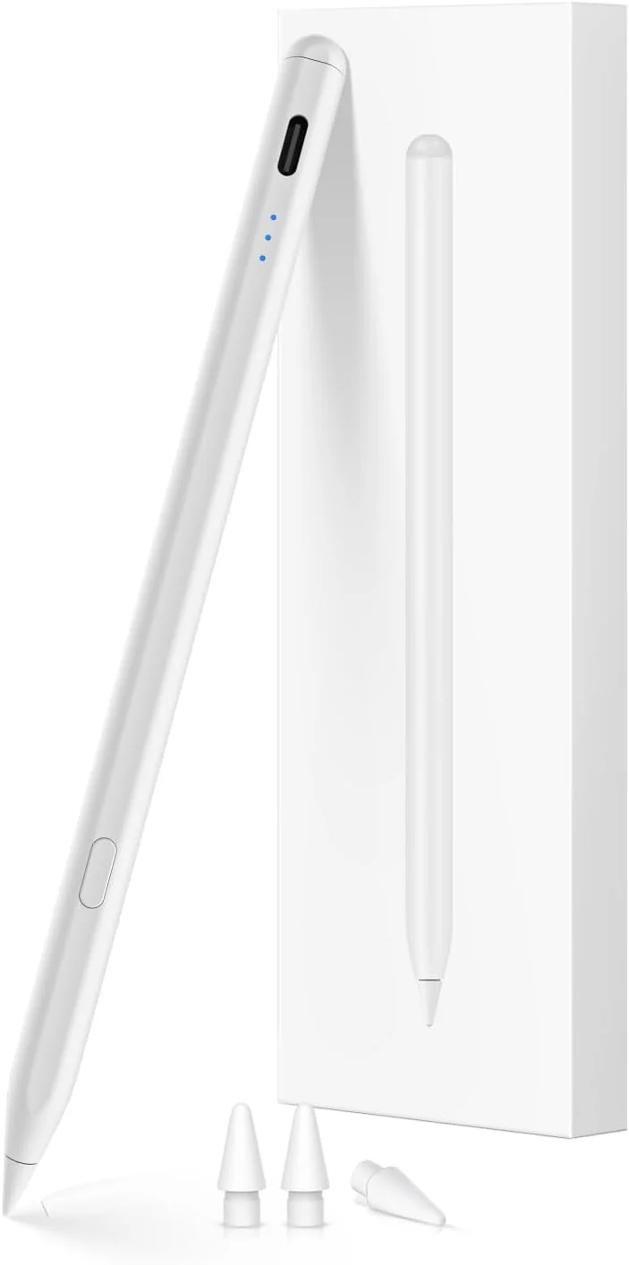 قلم لمسی KEEPRO برای آیپد (2018-2023)، قلم آیپد اپل با شارژ سریع USB-C با قابلیت رد دست، حساسیت به زاویه برای آیپد ایر 5/4/3، آیپد مینی 6/5، آیپد 10/9/8/7/6، آیپد پرو 12.9 اینچ/11 اینچ (سفید عاجی) قلم لمسی KEEPRO برای آیپد (2018-2023)، قلم آیپد اپل با شارژ سریع USB-C با قابلیت رد دست، حساسیت به زاویه برای آیپد ایر 5/4/3، آیپد مینی 6/5، آیپد 10/9/8/7/6، آیپد پرو 12.9 اینچ/11 اینچ (سفید عاجی)