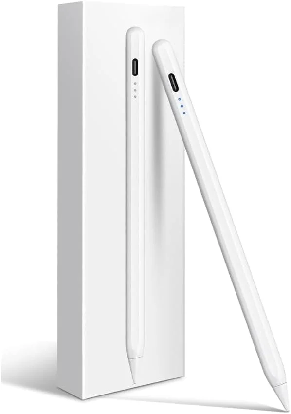 قلم لمسی یونیورسال برای صفحه نمایش های لمسی، نوک POM مغناطیسی قابل شارژ، مناسب برای تبلت، اندروید، آیپد، پرو، ایر، مینی، آیفون، سامسونگ، لنوو، iOS و سایر دستگاه های تلفن هوشمند