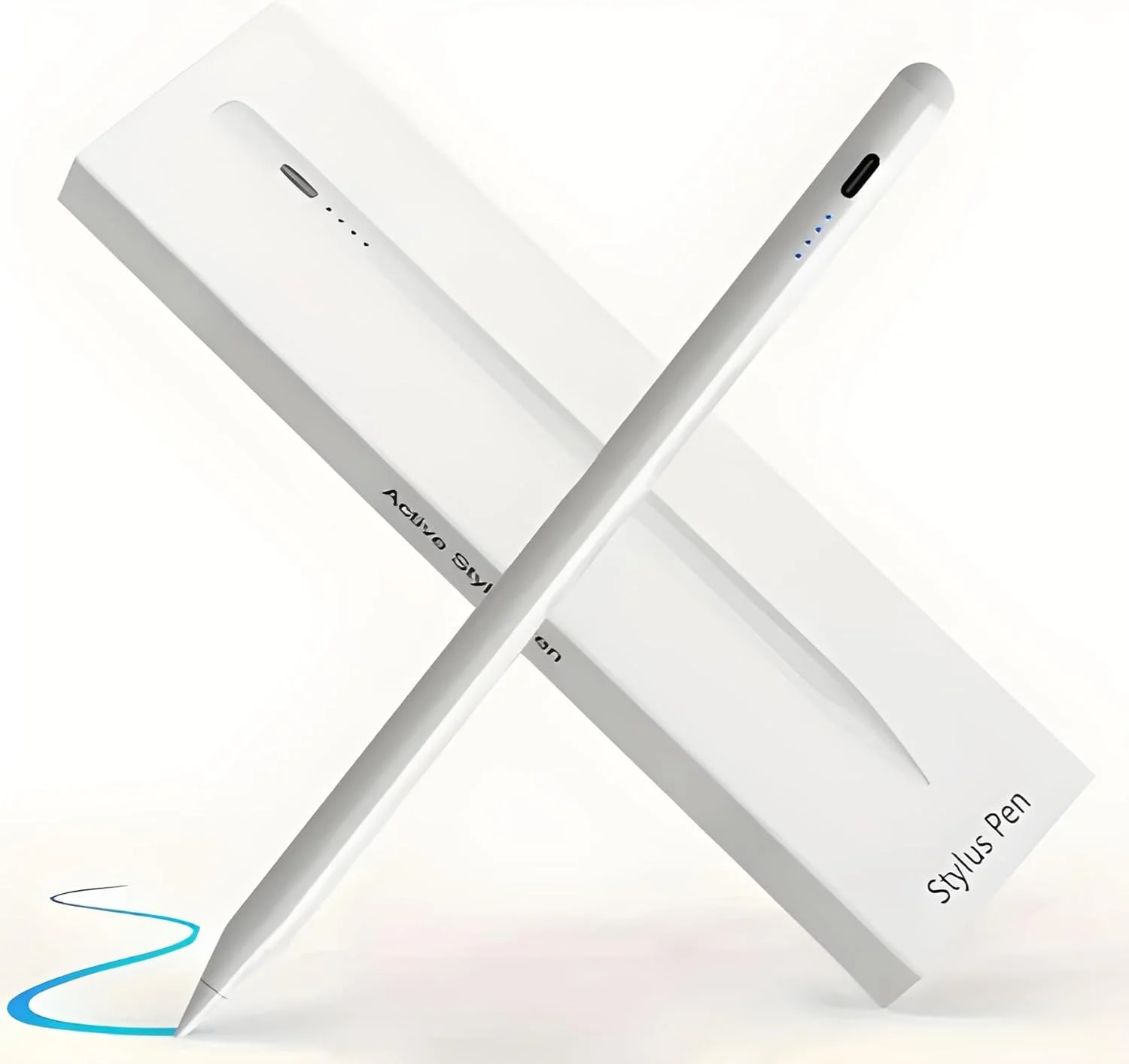 قلم لمسی یونیورسال آیپد برای اپل - قلم لمسی شیک، سازگار با دستگاه های iOS و اندروید، آیپد، آیفون، تبلت، قلم هوآوی پد - ایده آل برای طراحی و دست خط - قلم استایلوس یونیورسال