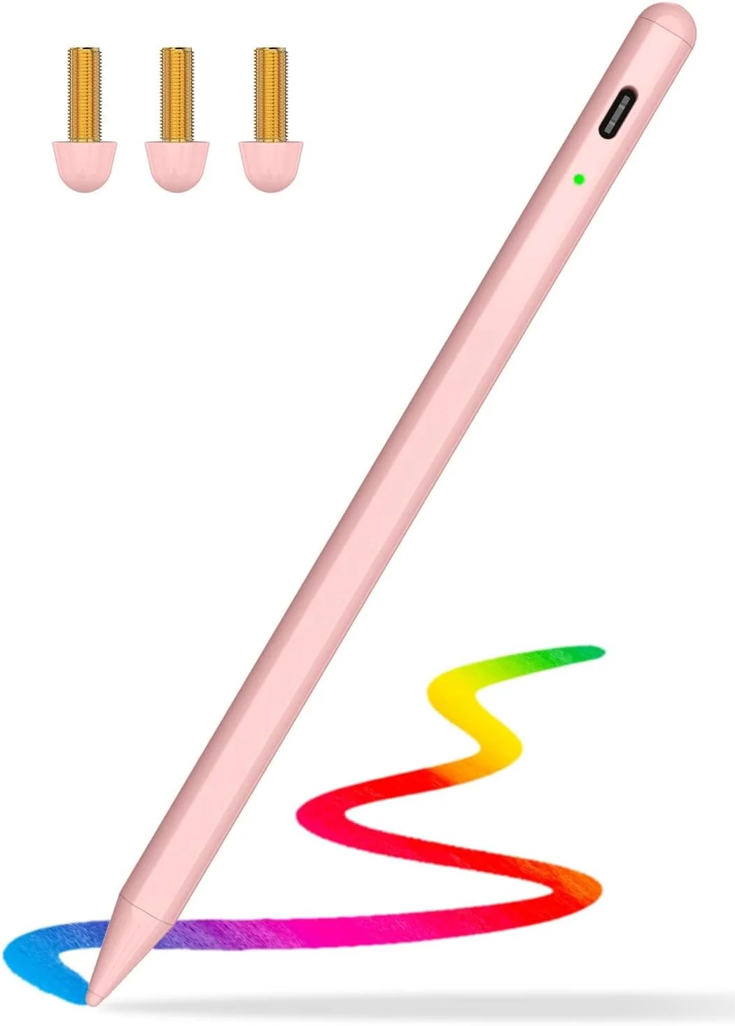 قلم لمسی برای آیپد اپل، قلم لمسی آیپد با قابلیت رد کردن کف دست، سازگار با آیپد های 2018-2024 نسل 6 تا 10، آیپد پرو 11/12.9 اینچ/M4، آیپد مینی نسل 5/6، آیپد ایر نسل 3/4/5/M2 - صورتی قلم لمسی برای آیپد اپل، قلم لمسی آیپد با قابلیت رد کردن کف دست، سازگار با آیپد های 2018-2024 نسل 6 تا 10، آیپد پرو 11/12.9 اینچ/M4، آیپد مینی نسل 5/6، آیپد ایر نسل 3/4/5/M2 - صورتی