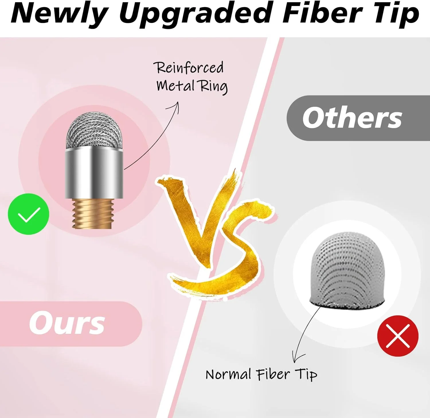 قلم لمسی استایلوس هوم برای آیپد (2 عدد)، قلم های لمسی دیسک مغناطیسی یونیورسال برای صفحه نمایش لمسی اپل/آیفون/آیپد پرو/مینی/ایر/اندروید/مایکروسافت/سرفیس - سفید/رزگلد